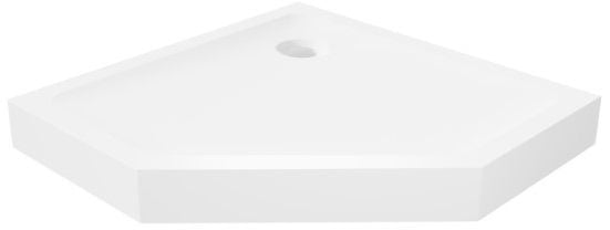 New Trendy Mild cădiță de duș pentagonală 90x90 cm alb B-0603