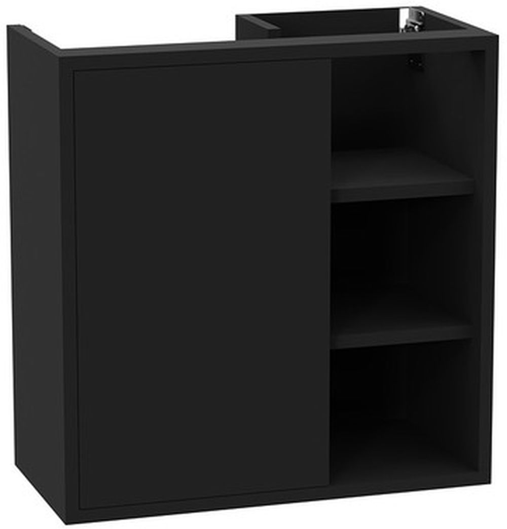 Excellent Ness dulap 57x28x60 cm sub chiuveta pe perete negru MLEX.8201.600.BL