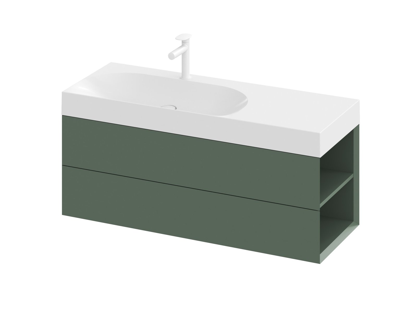 Ravak Lite dulap 120x45x43 cm sub chiuveta pe perete verde X000001894