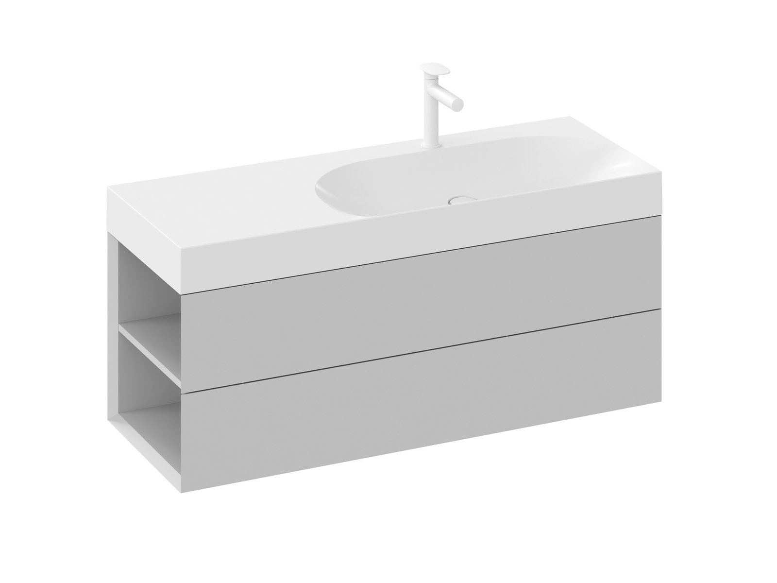 Ravak Lite dulap 120x45x43 cm sub chiuveta pe perete gri X000001883