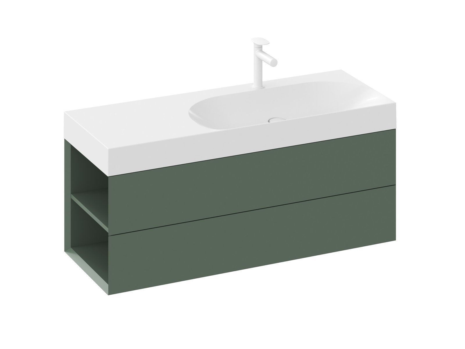 Ravak Lite dulap 120x45x43 cm sub chiuveta pe perete verde X000001882