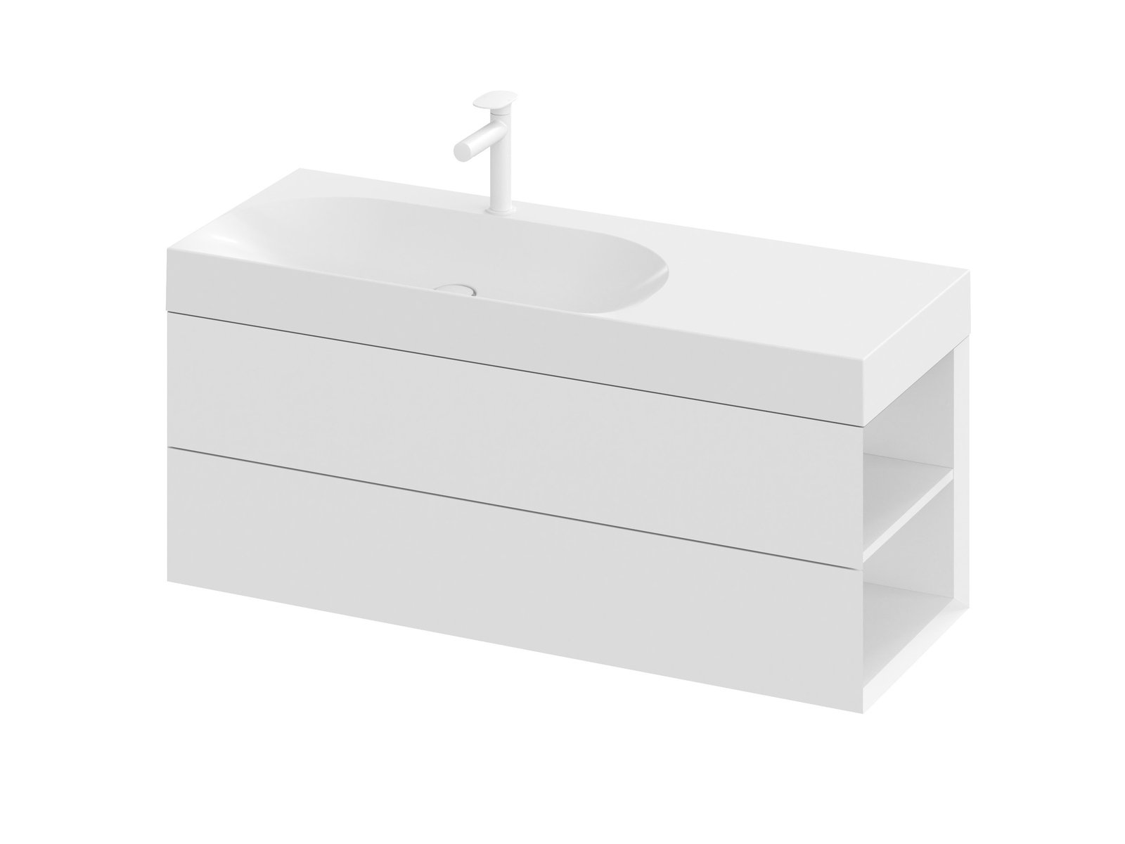Ravak Lite dulap 120x45x43 cm sub chiuveta pe perete alb X000001891