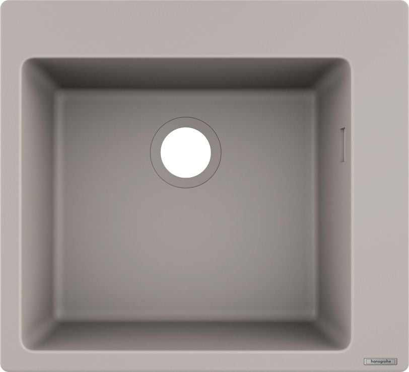 Hansgrohe S 51 chiuvetă din granit 56x54 cm gri/grafit/onix 43312380
