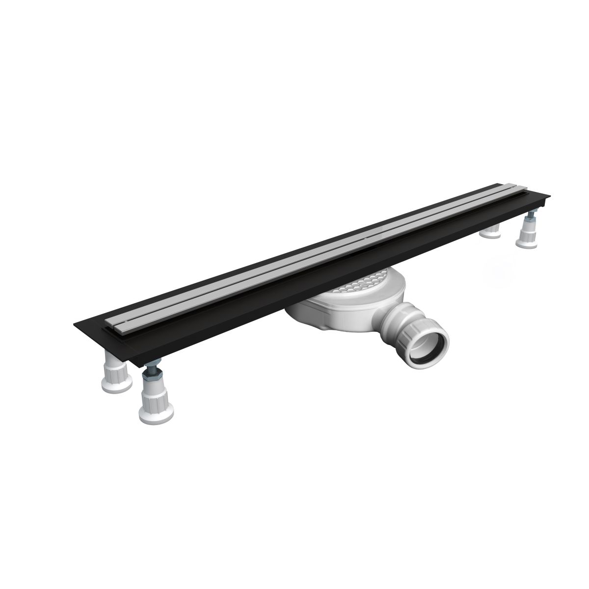 Set grătar rigolă liniară Oltens Langan Slim 30013300, capac de scurgere liniară Oltens Langan Slim 30017100