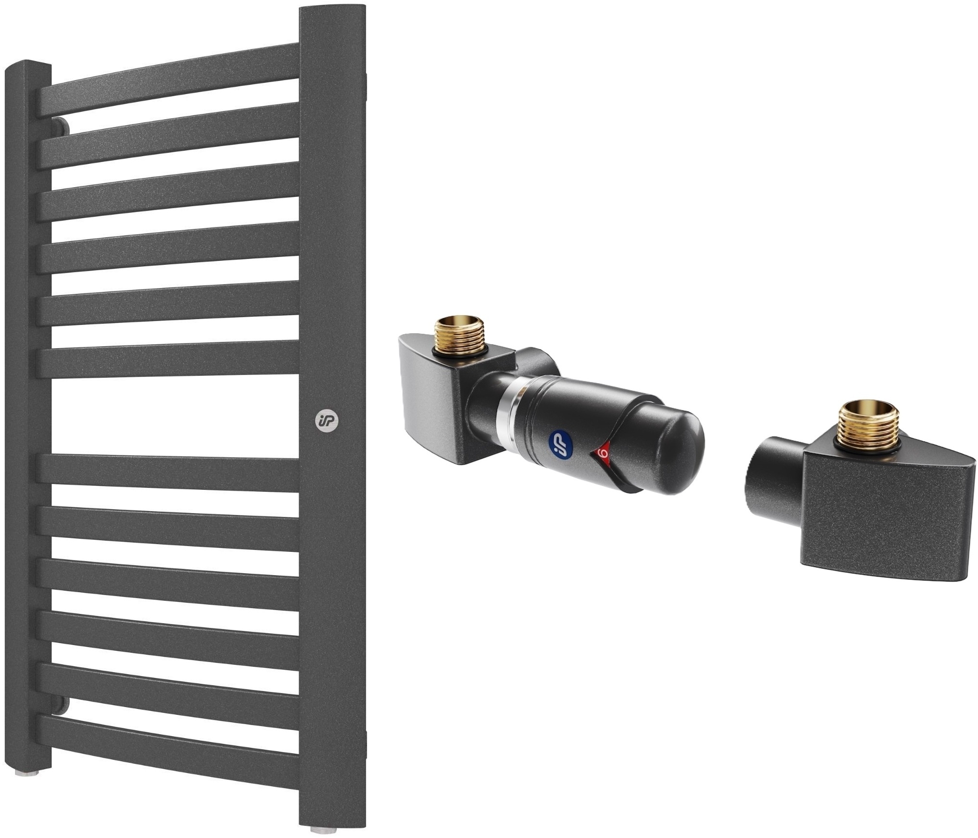 Set calorifer de baie Instal Projekt Retto RET-40/70C12, set termostatic Instal Projekt Z17 606400002C12