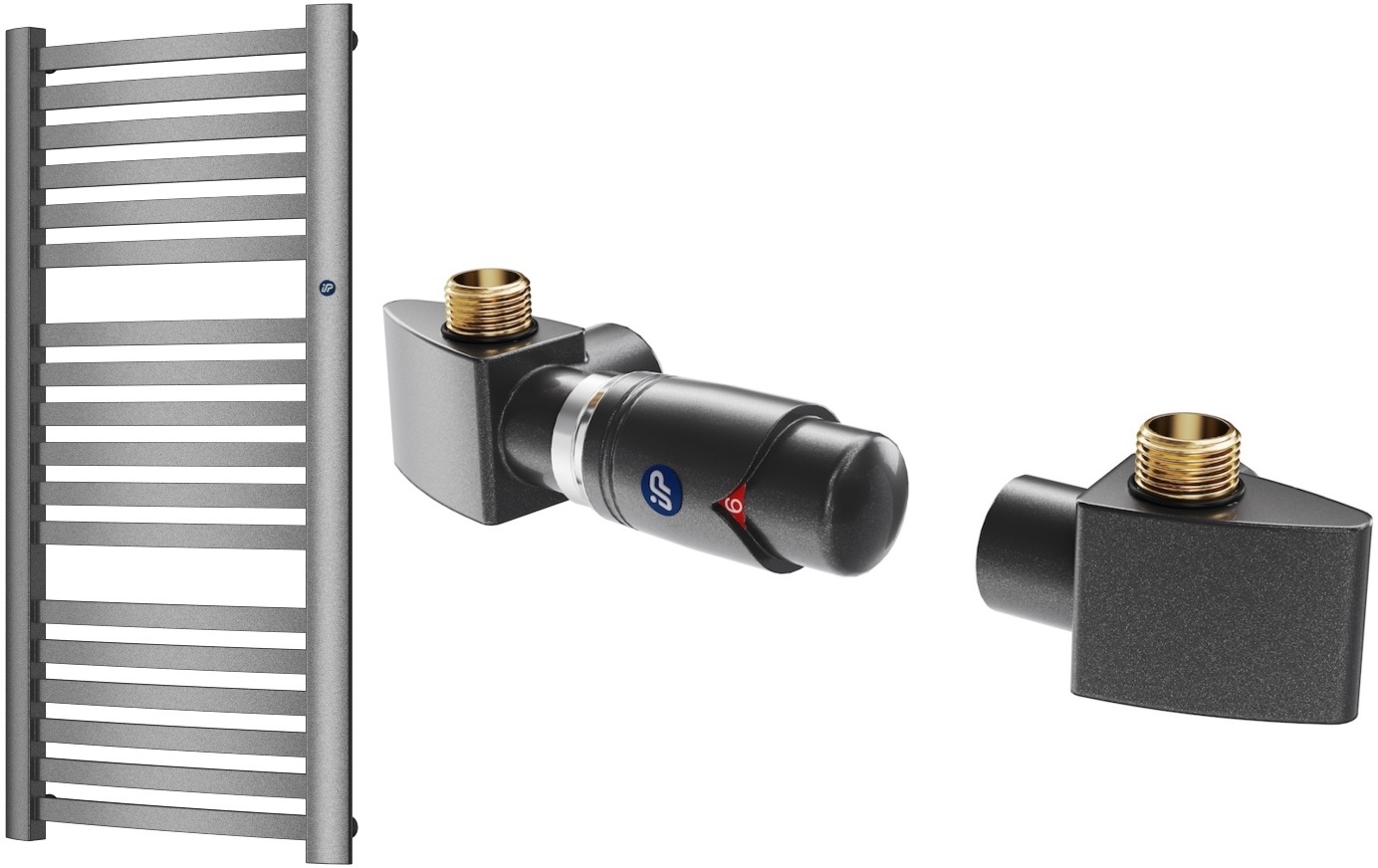 Set calorifer de baie Instal Projekt Retto RET-50/110C12, set termostatic Instal Projekt Z17 606400002C12