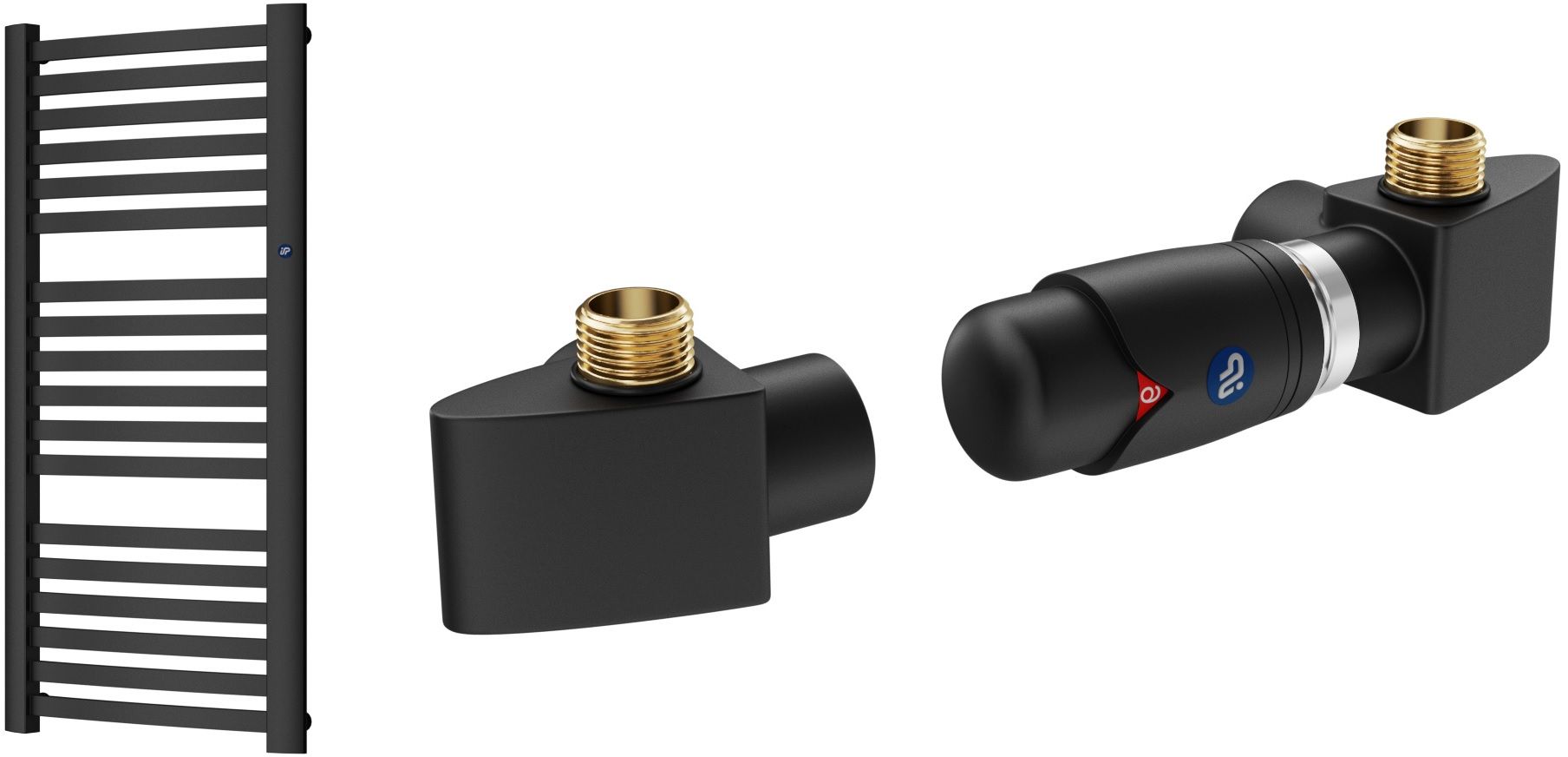 Set set termostatic Instal Projekt Z17 606400001C31, calorifer de baie Instal Projekt Retto RET-50/110C31