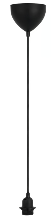 Nordlux Basic lampă suspendată 1x60 W negru 2412013003