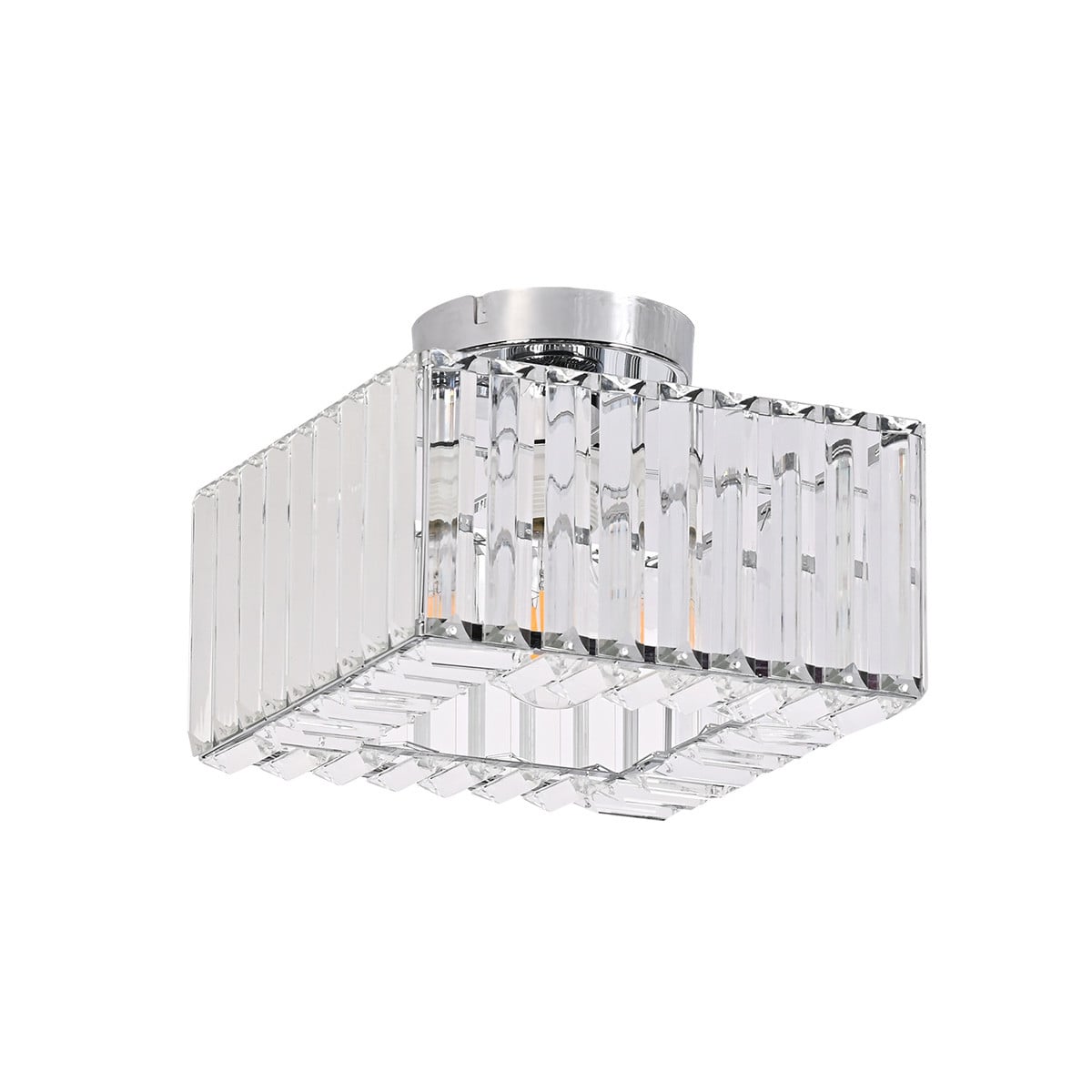 Light Prestige Vetro lampă de tavan 1x15 W crom LP-2910/1C CH square