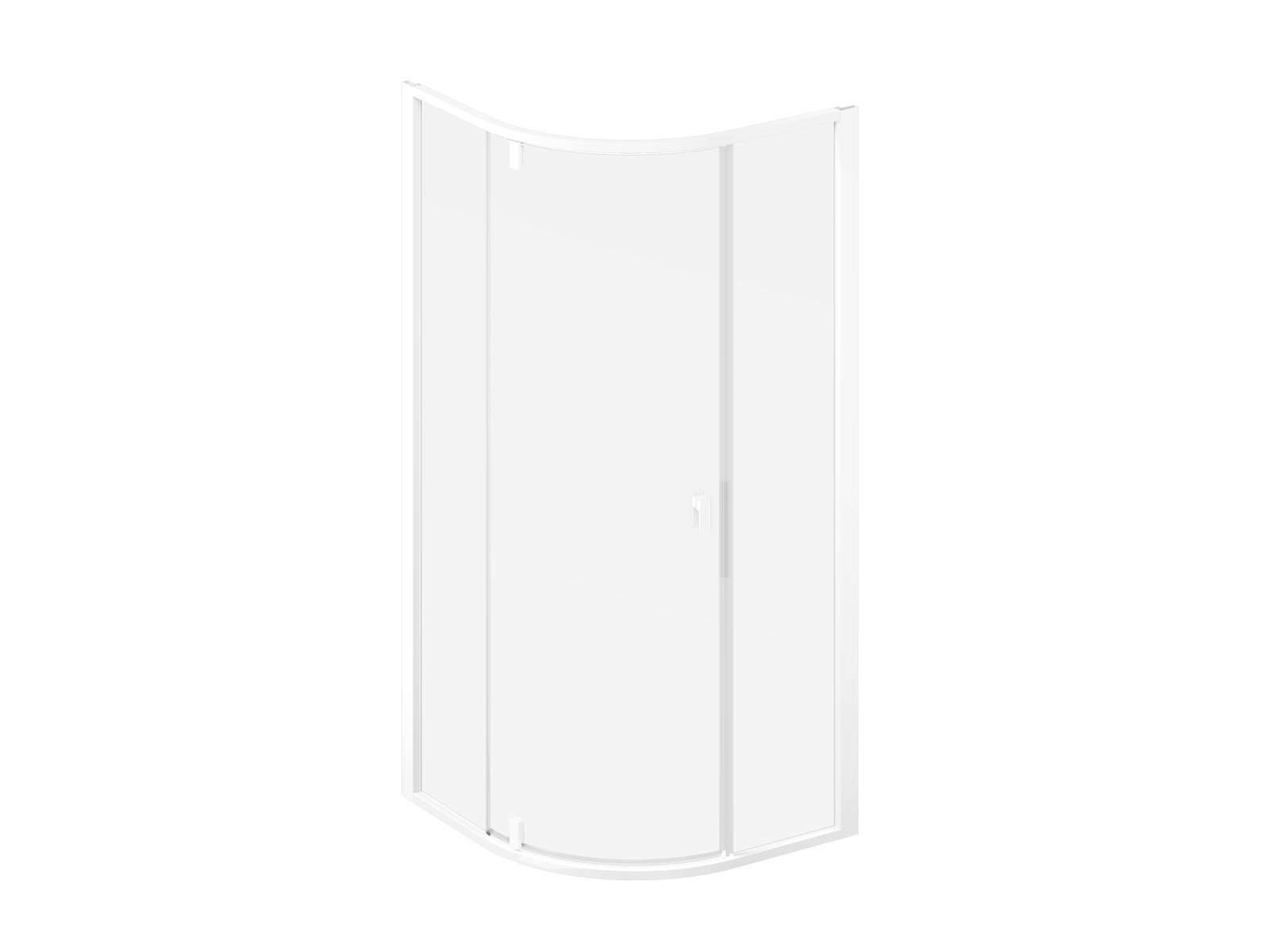 Ravak Nexty cabină de duș 80x80 cm semicircular alb mat/sticlă transparentă 3O644E01Z1