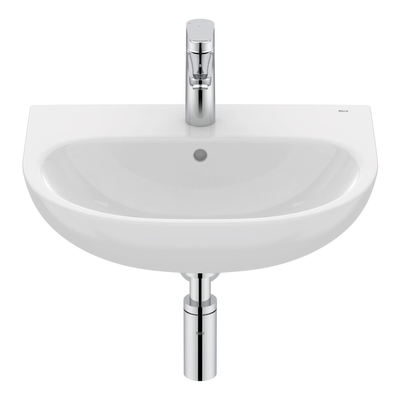 Roca Victoria lavoar 52x43 cm semicircular alb luciu A325V03000