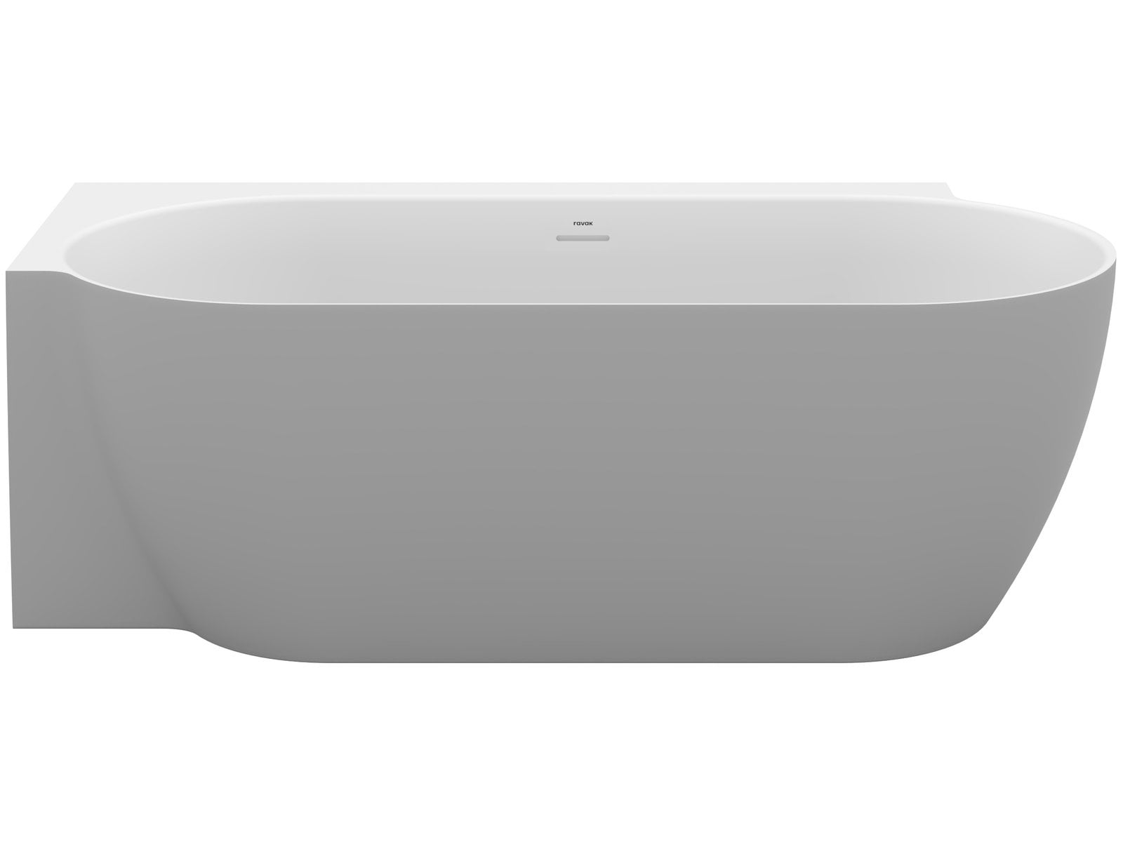 Ravak Freedom Corner II Tec cadă de colț 175x86 cm ovală bicolor CC91500000