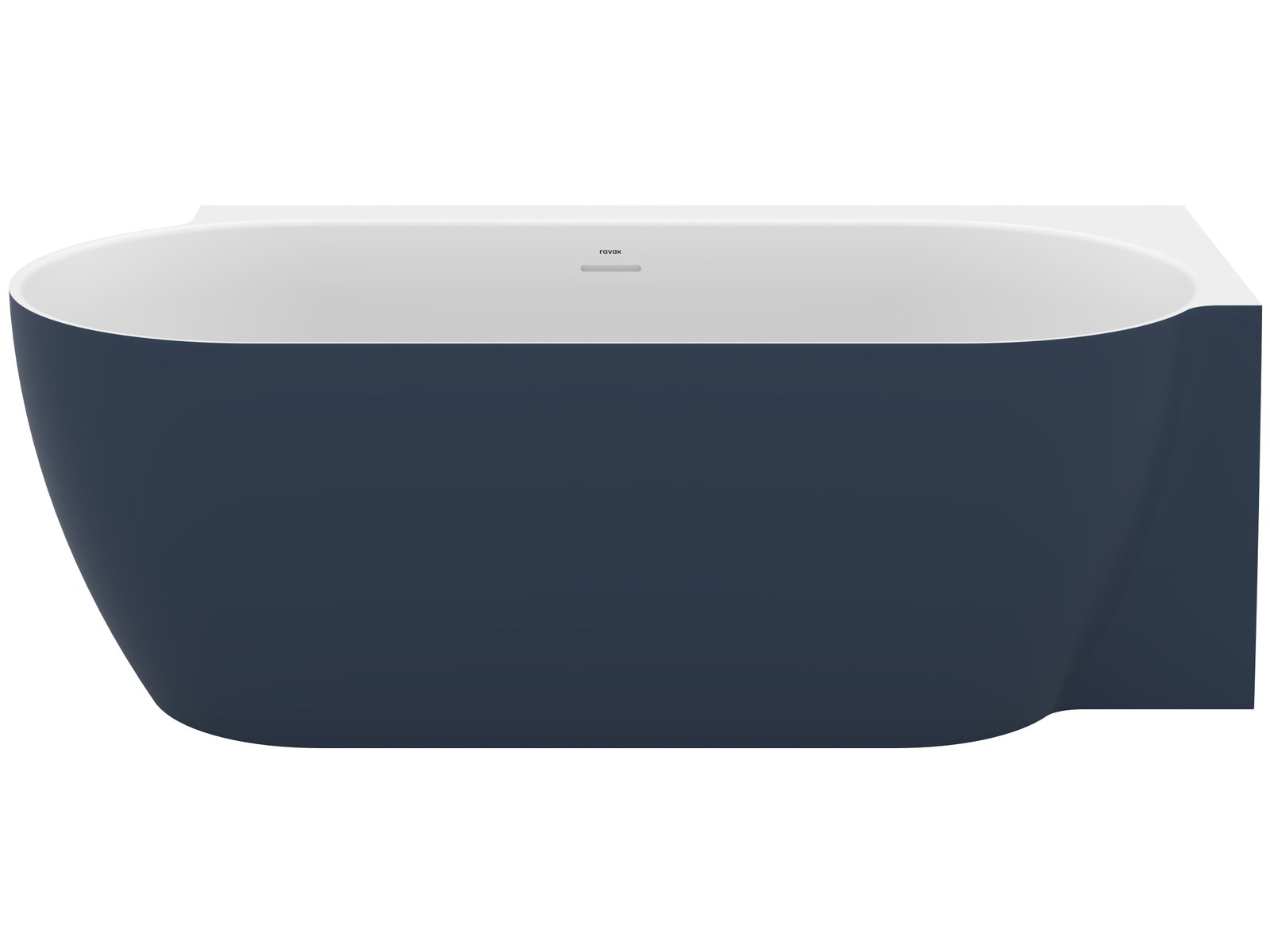 Ravak Freedom Corner II Tec cadă de colț 175x86 cm ovală bicolor CC81400000