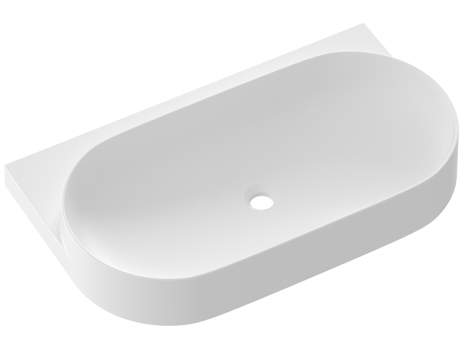 Ravak Yard lavoar 80.5x50 cm semicircular clasică-mobilier alb XJX0E280001