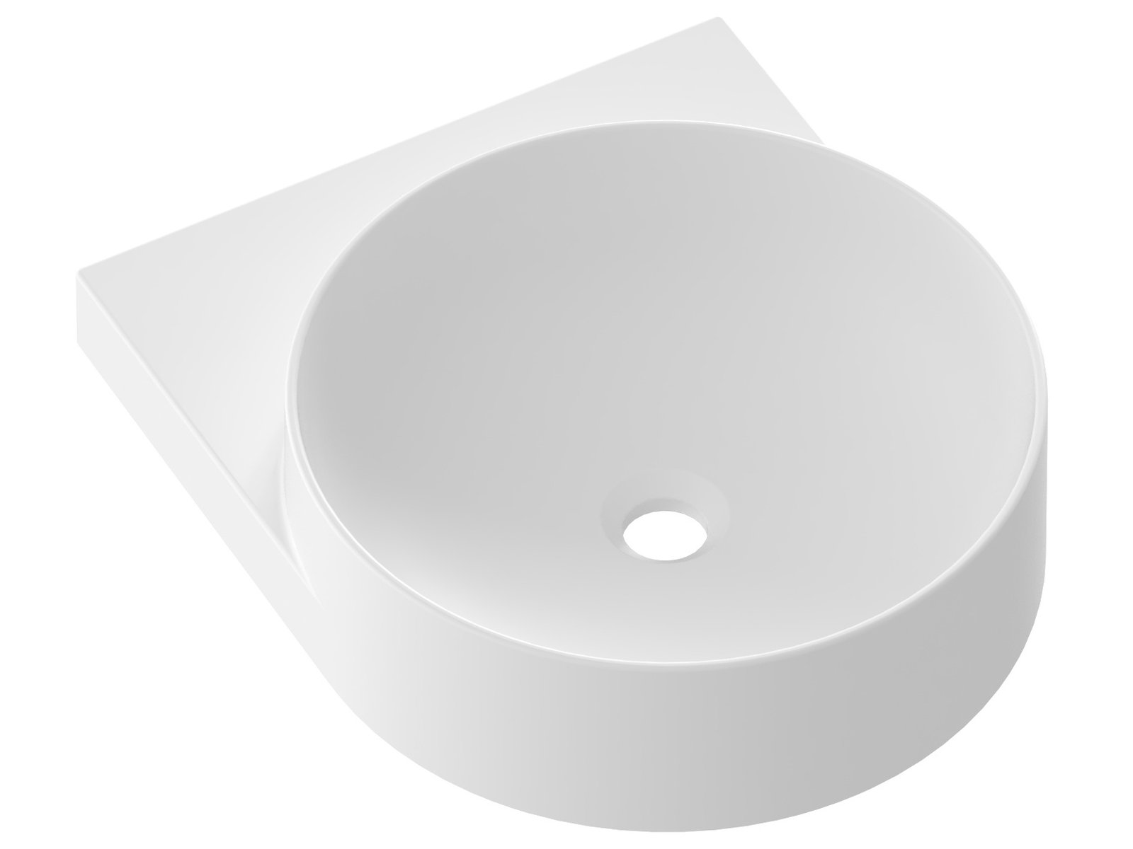 Ravak Yard lavoar 50x40 cm semicircular clasică-mobilier alb XJX0E040000
