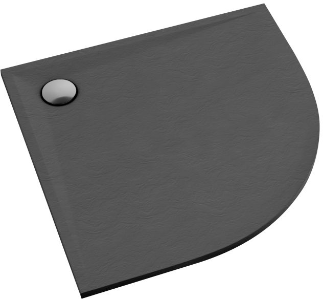 Schedline Libra Anthracite Stone cădiță de duș semirotundă 80x80 cm antracit 3SP.L1O-8080/A/ST