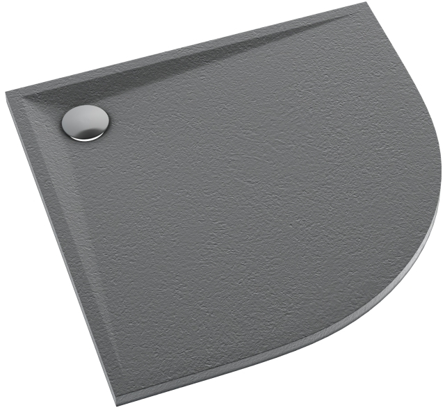 Schedline Libra Anthracite Stone cădiță de duș semirotundă 90x90 cm antracit 3SP.L1O-9090/A/ST