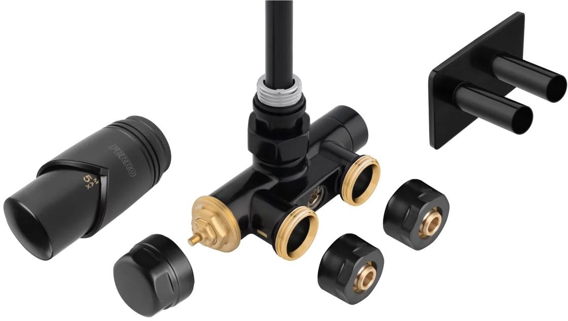 Ferro set termostatic negru ZTT30BL