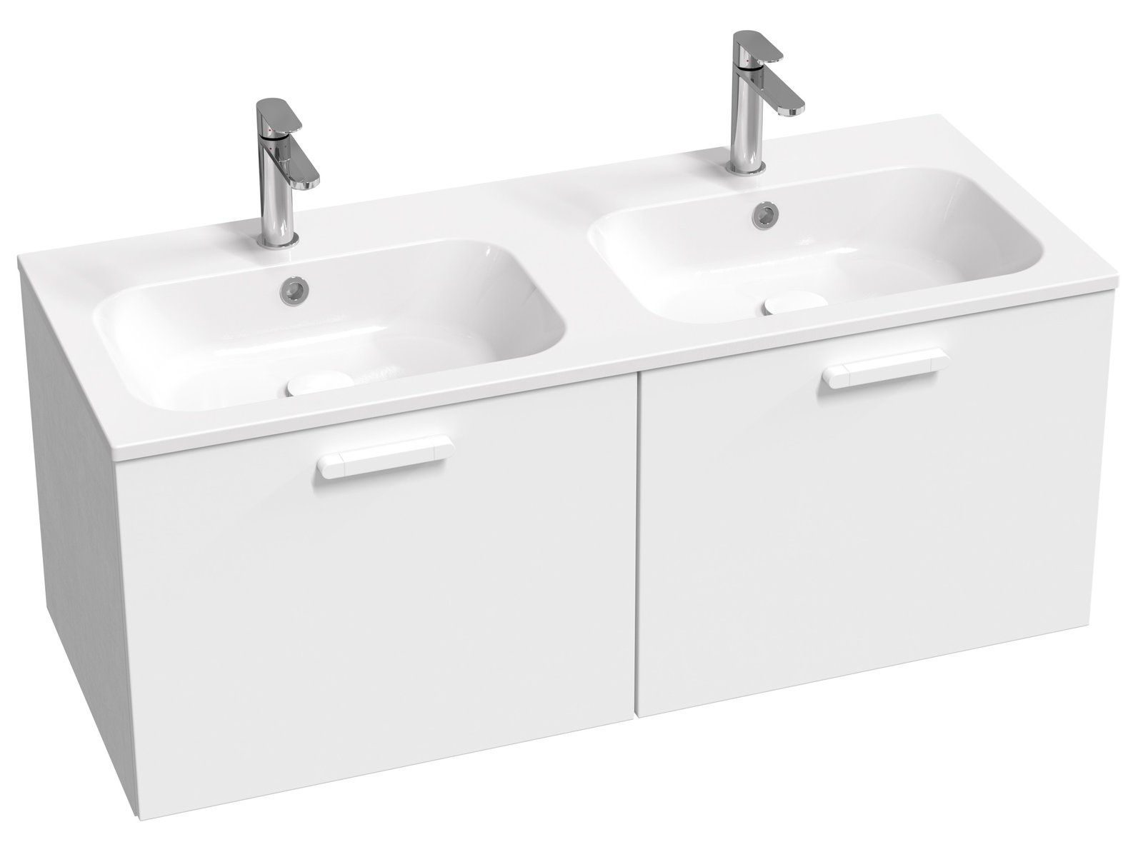 Ravak Chrome dulap 120x49x47 cm sub chiuveta pe perete alb X000001779