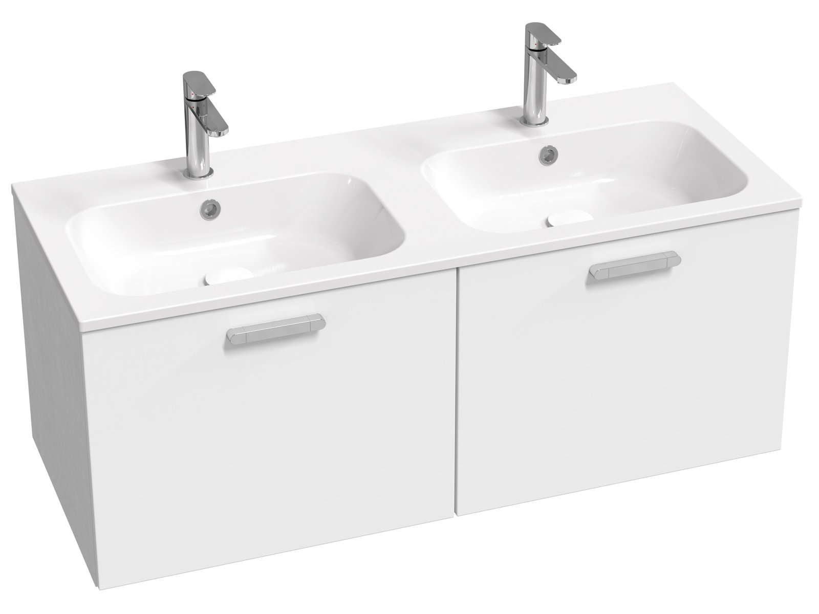 Ravak Chrome dulap 120x49x47 cm sub chiuveta pe perete alb X000001775