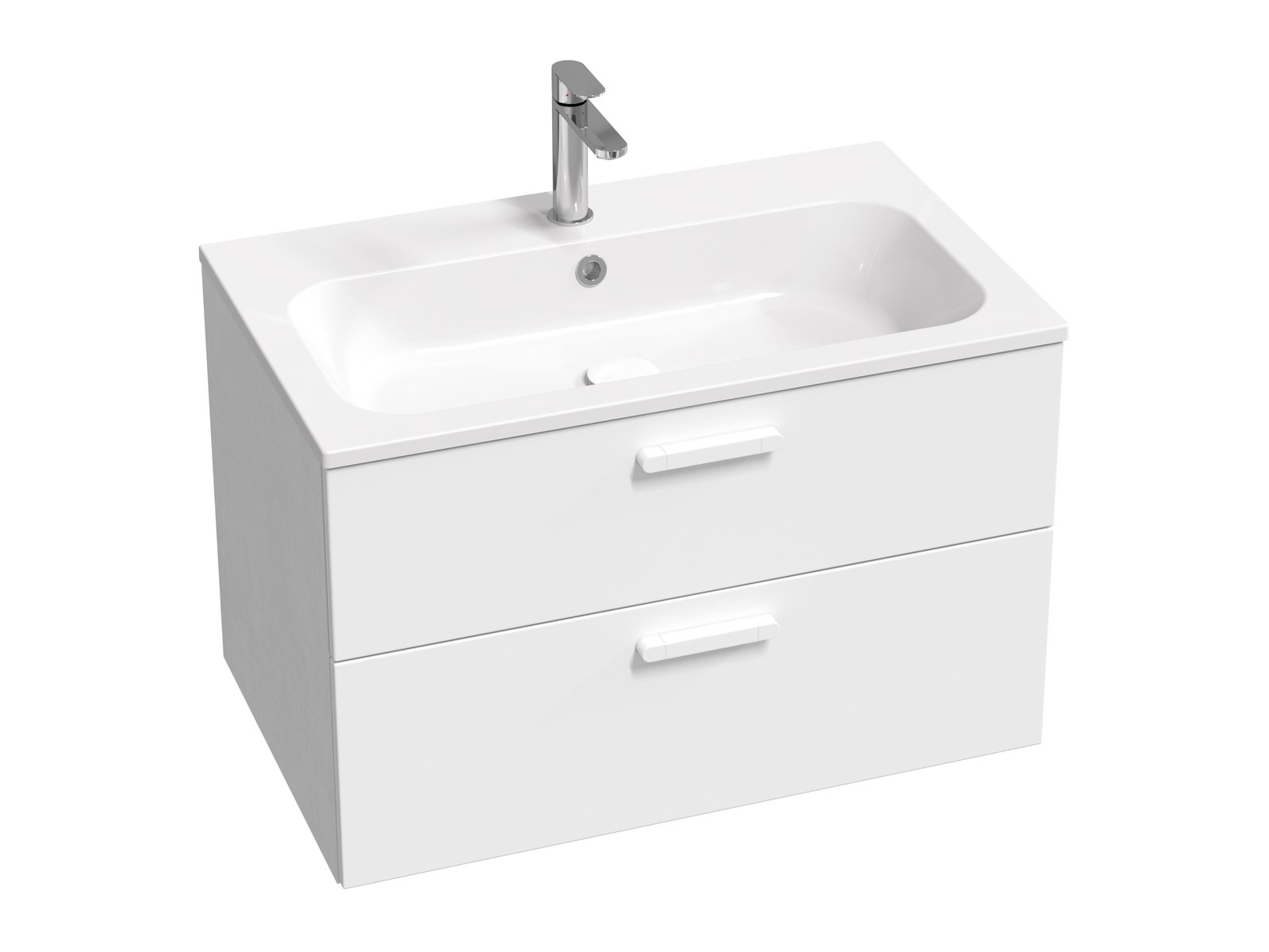 Ravak Chrome dulap 80x49x50 cm sub chiuveta pe perete alb X000001778