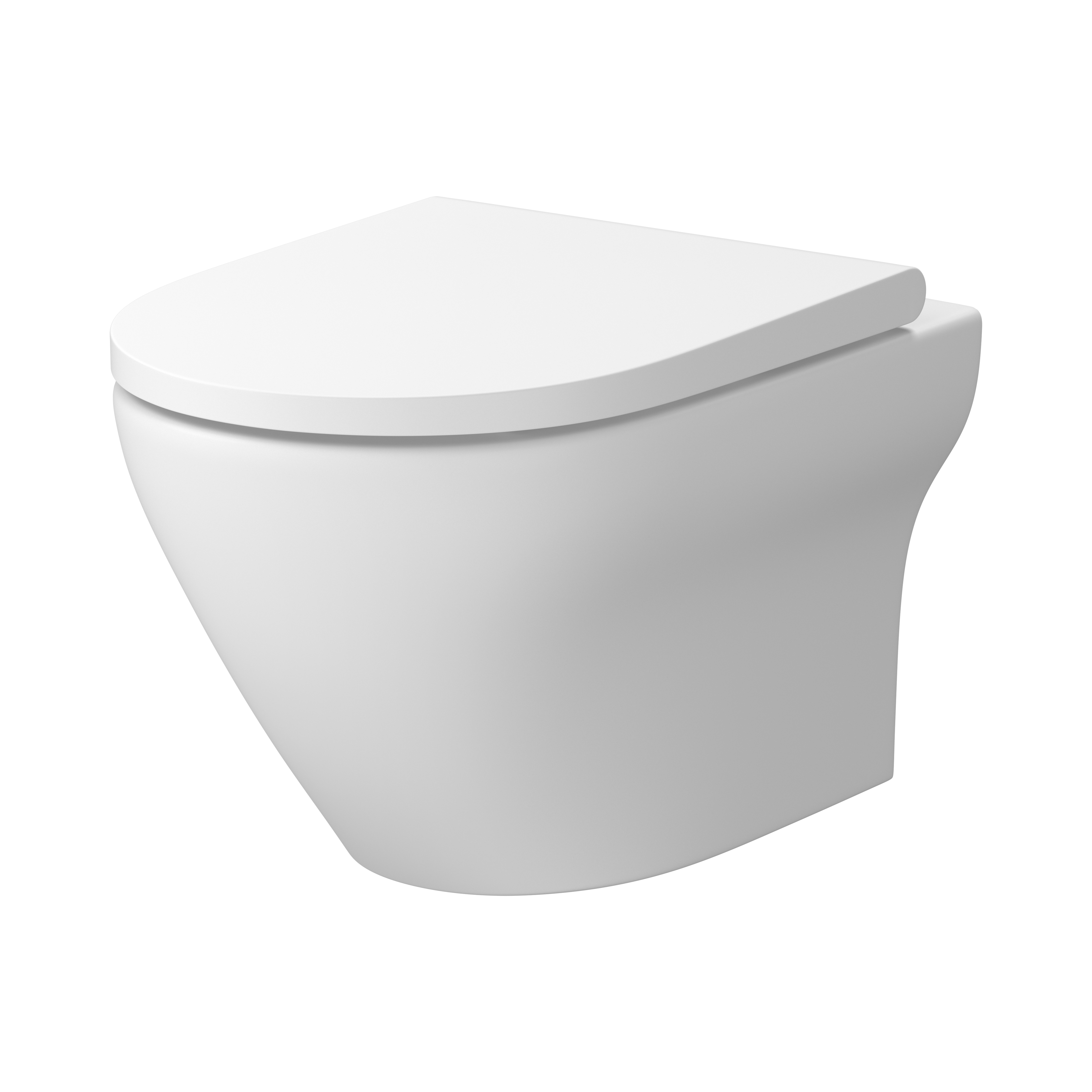 Cersanit Larga vas wc cu capac soft-close agăţat fără margine alb mat S701-608