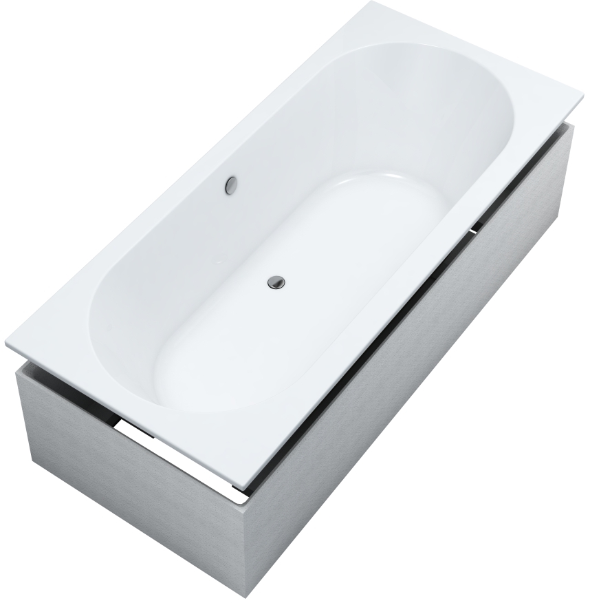Schedline Celicia cadă cu suport 180x80 cm alb 3WST.CS1P-18080