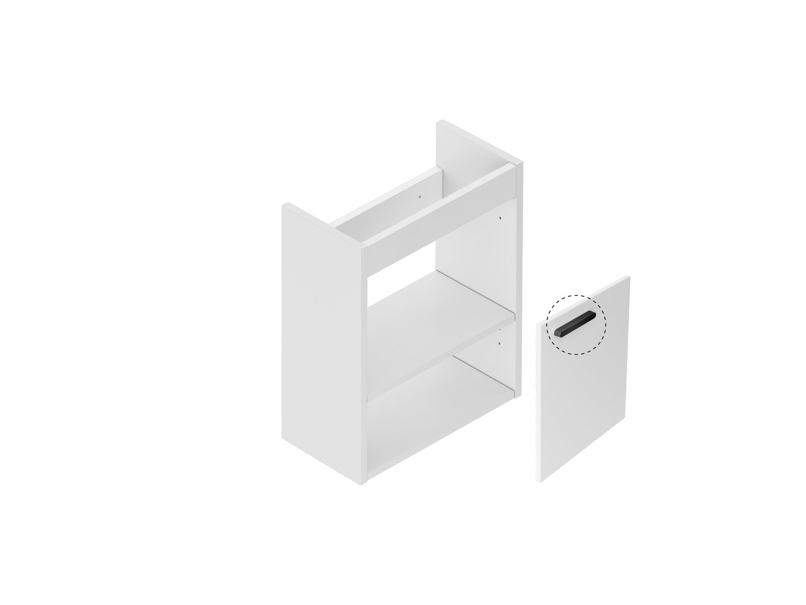 Ravak Chrome corp dulap 40x22x50 cm sub chiuveta pe perete alb X000001750