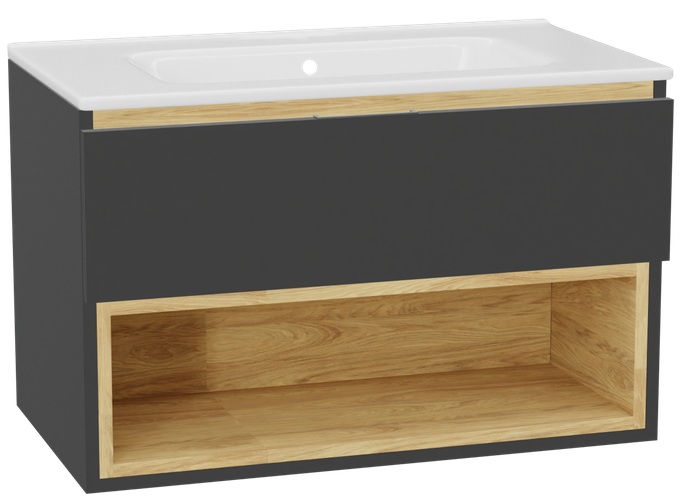 Set corp dulap Excellent Tuto 2.0 MLEX.2171.800.GRBL, lavoar Excellent Pik CEEX.6517.800.WH, MLEX.2151.800.01.GR