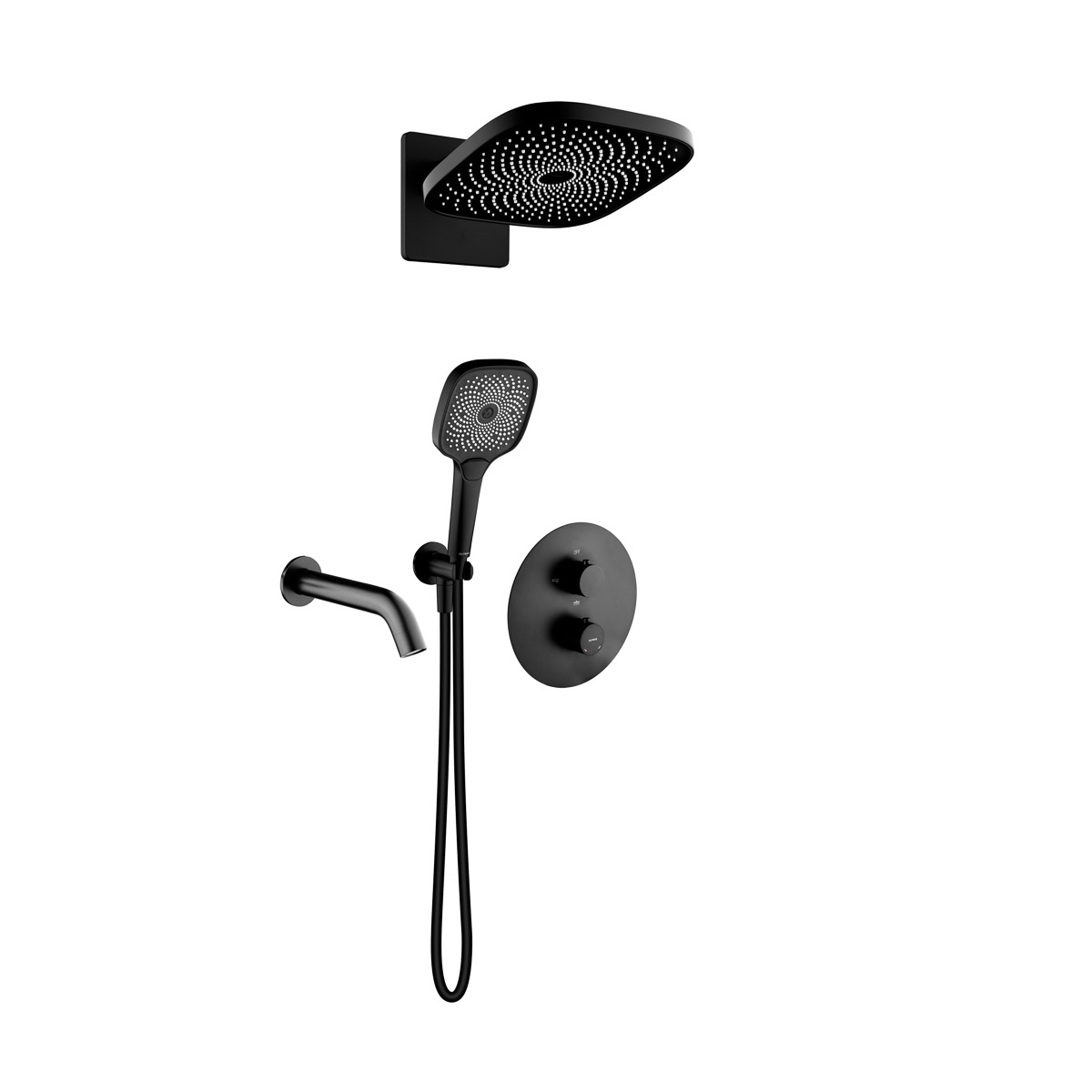 Set baterie cadă-duș Oltens Katla 34600300, cap de duș Oltens Vann 37008300, 39403300, 39100300, 37108300, 39304300, 37200300