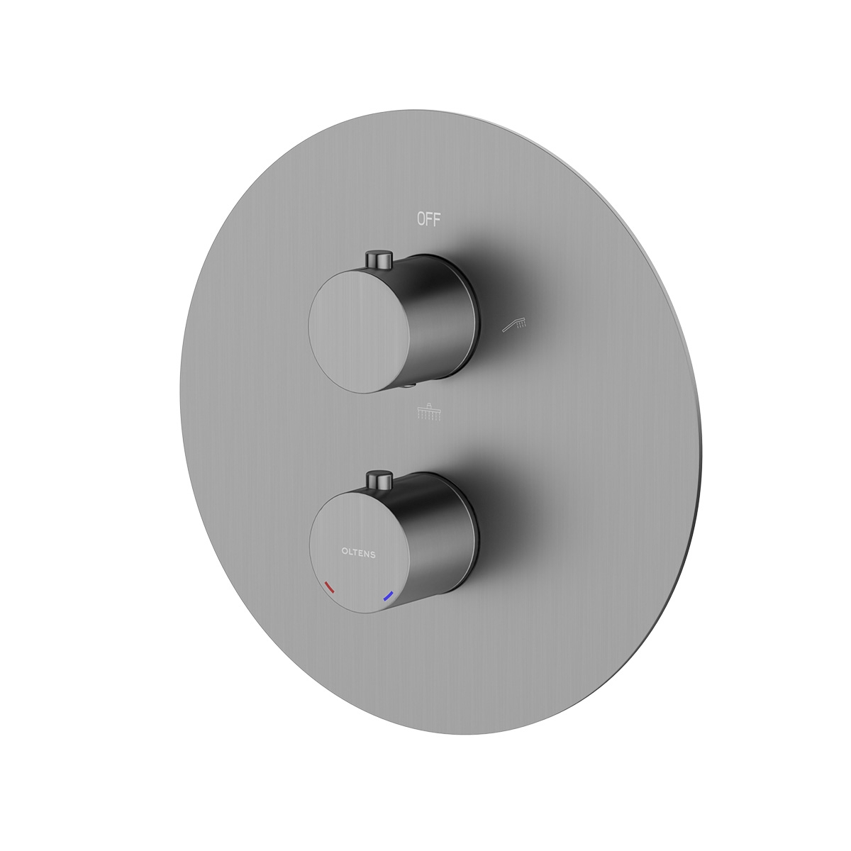 Oltens Katla baterie cadă-duș ascuns cu termostat grafit 34600400