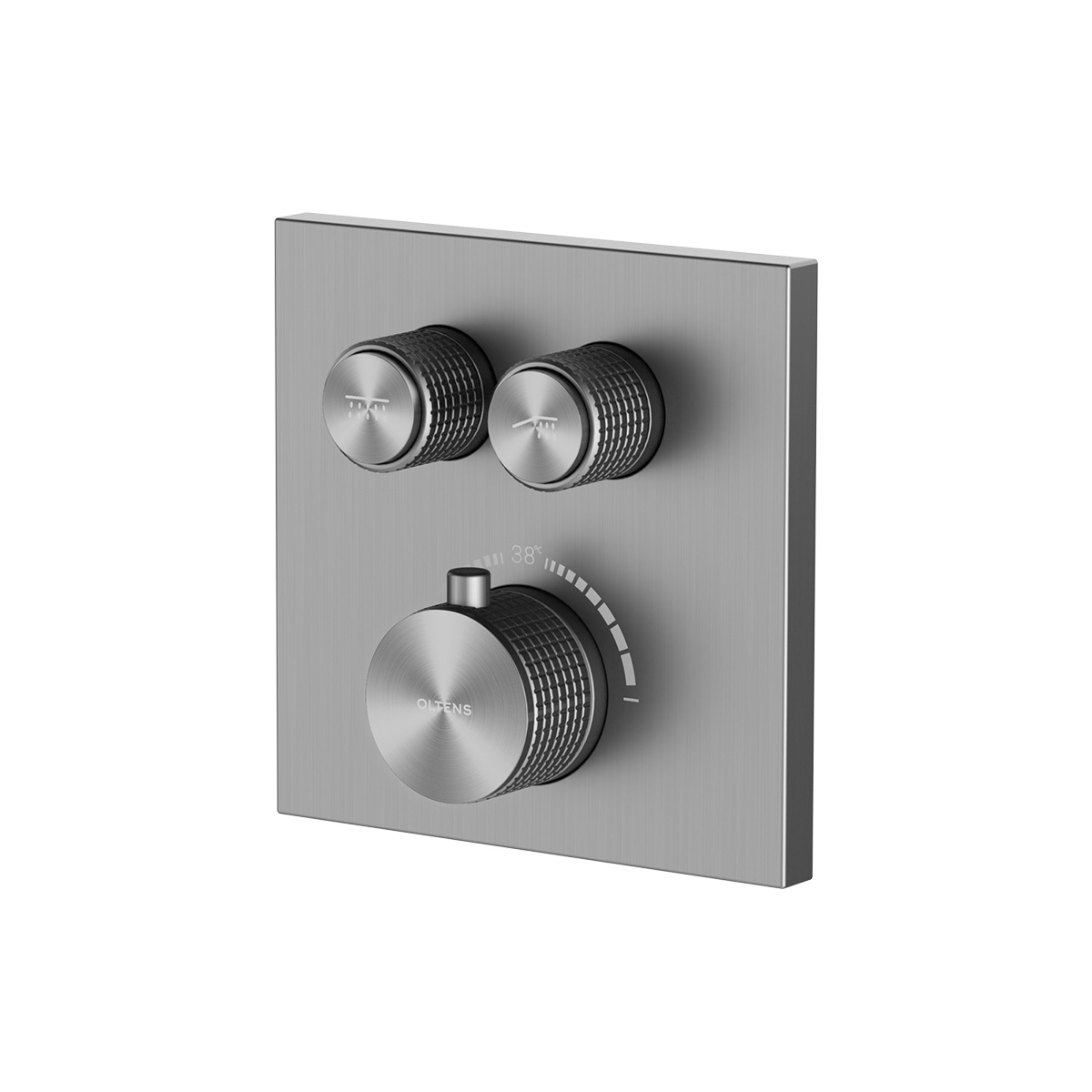 Oltens Onega baterie cadă-duș ascuns cu termostat grafit 34602400