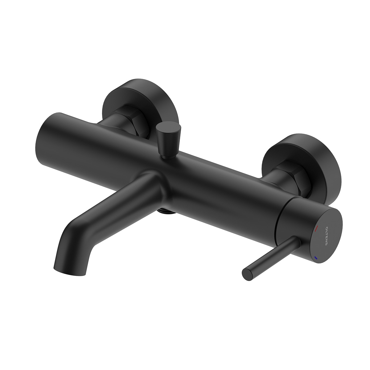 Oltens Molle baterie cadă-duș perete negru mat 34112300