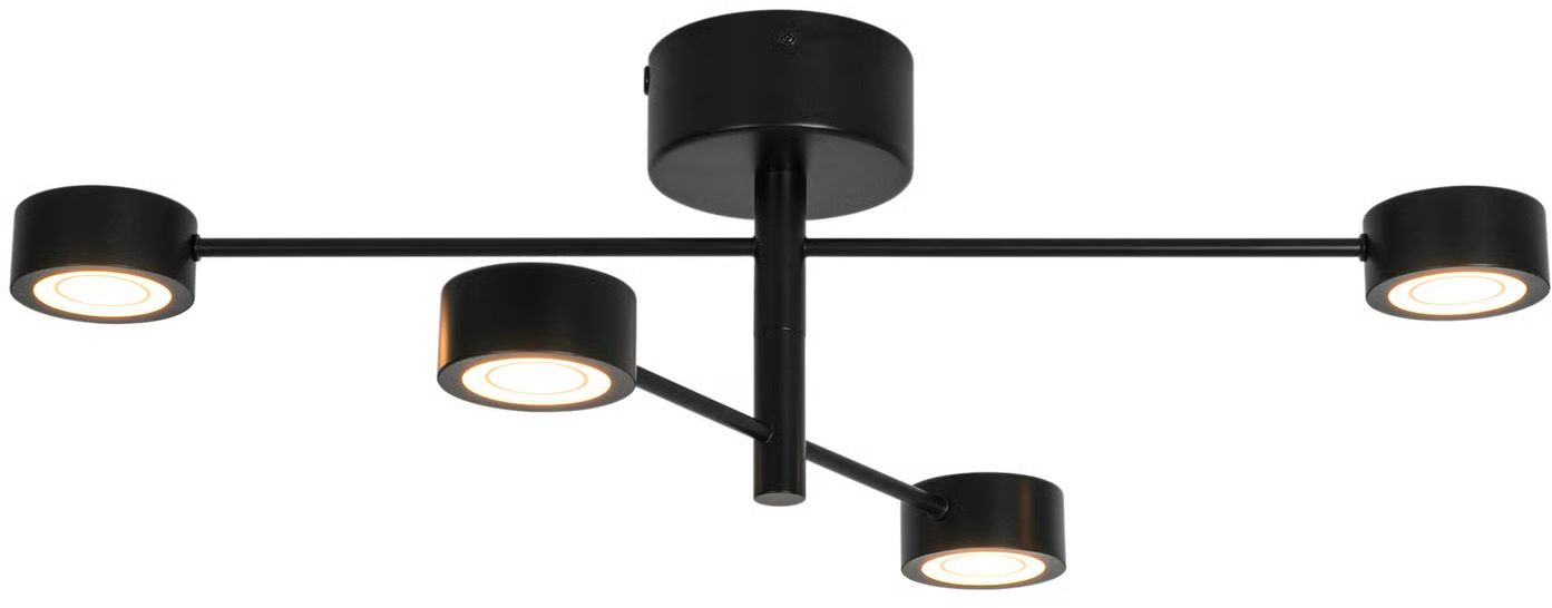 Nordlux Clyde lampă de tavan 4x16 W negru 2412260103