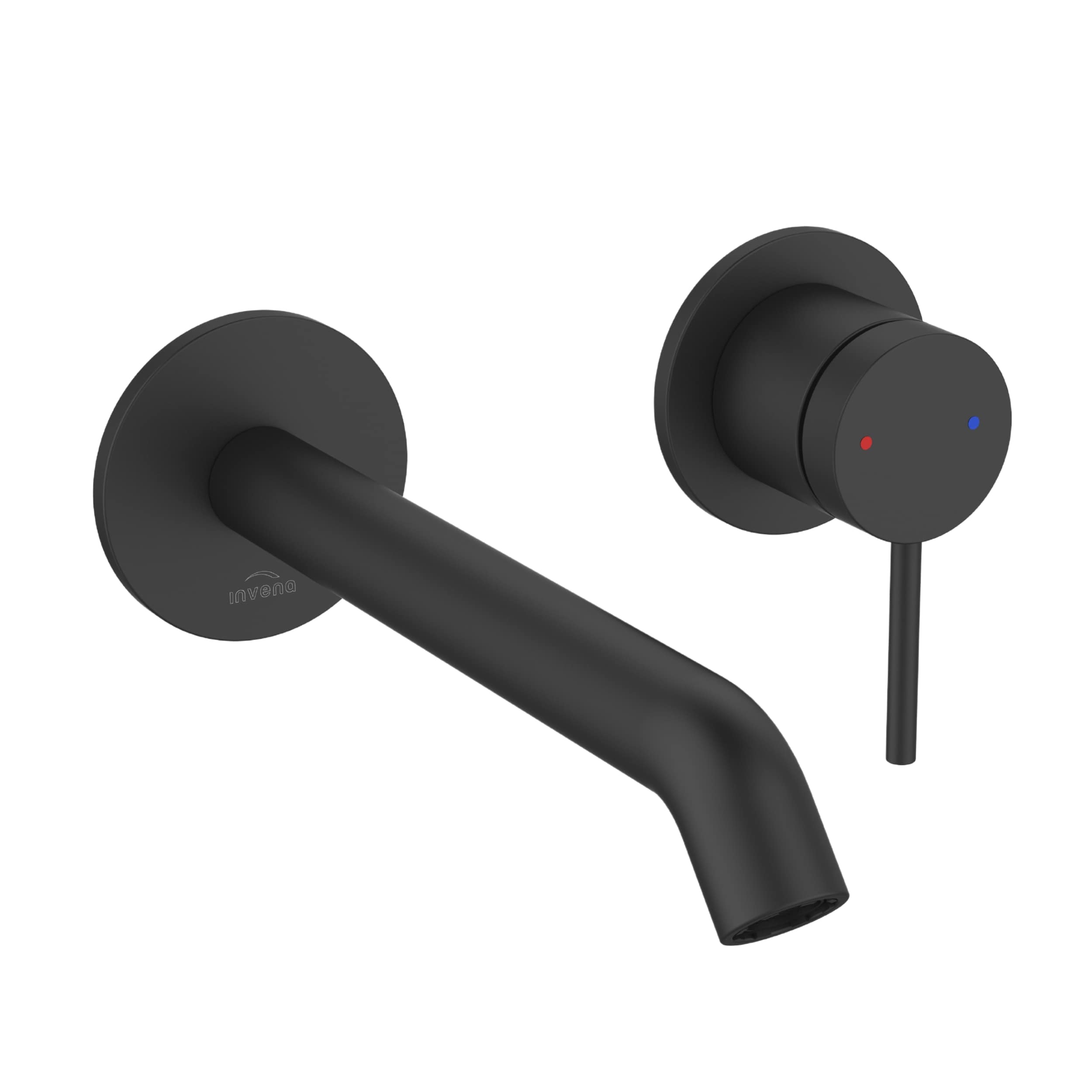 Invena Kalitea baterie lavoar ascuns negru BP-72-U04