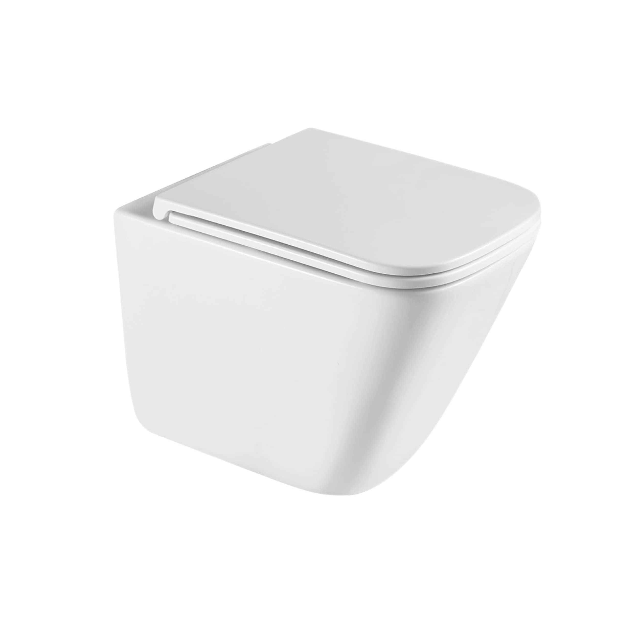 Invena Patras vas wc cu capac soft-close agăţat fără margine cu spălare turbionară alb CE-97-001