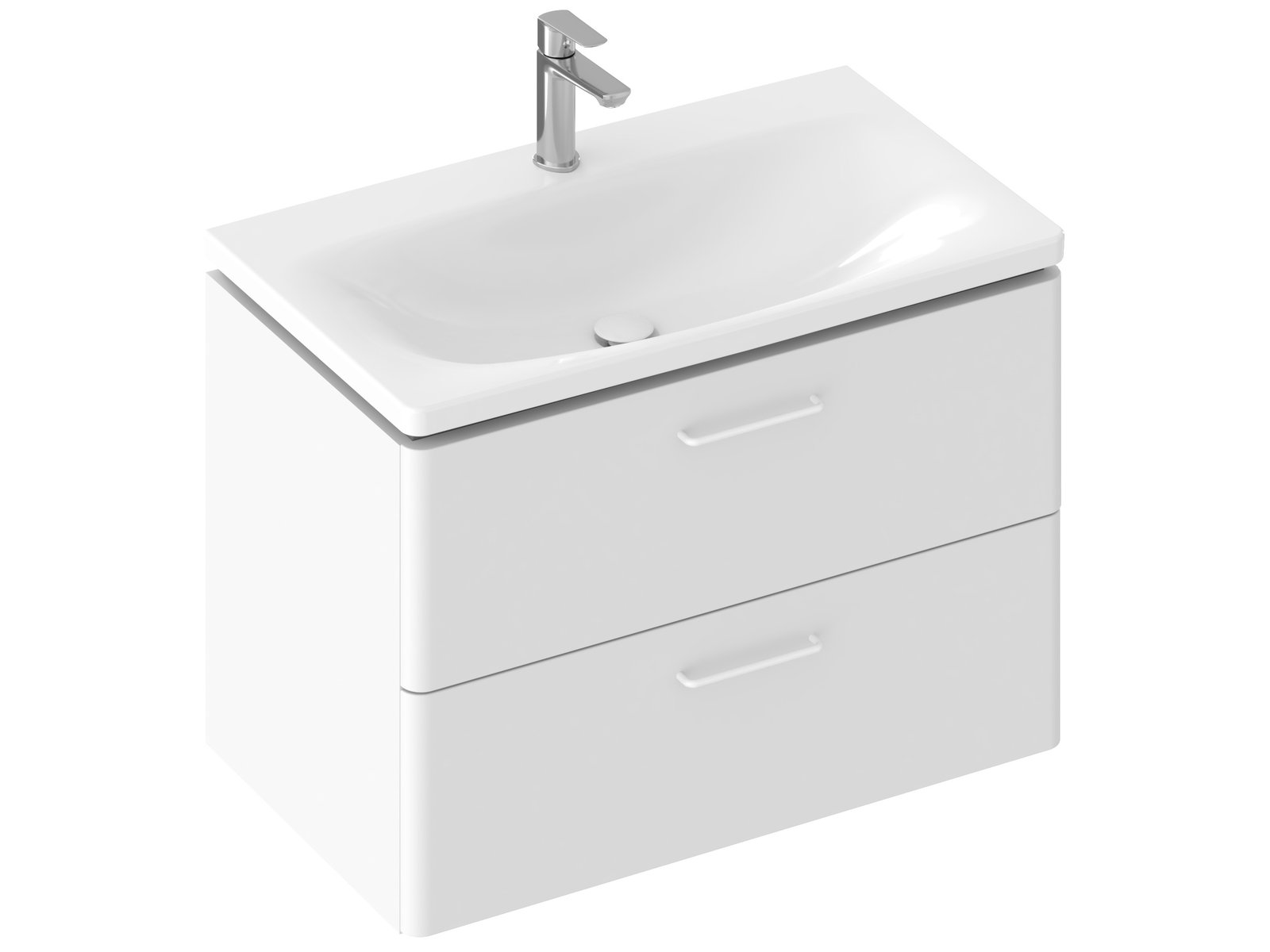 Ravak Balance dulap 80x46.5x50 cm sub chiuveta pe perete alb X000001815