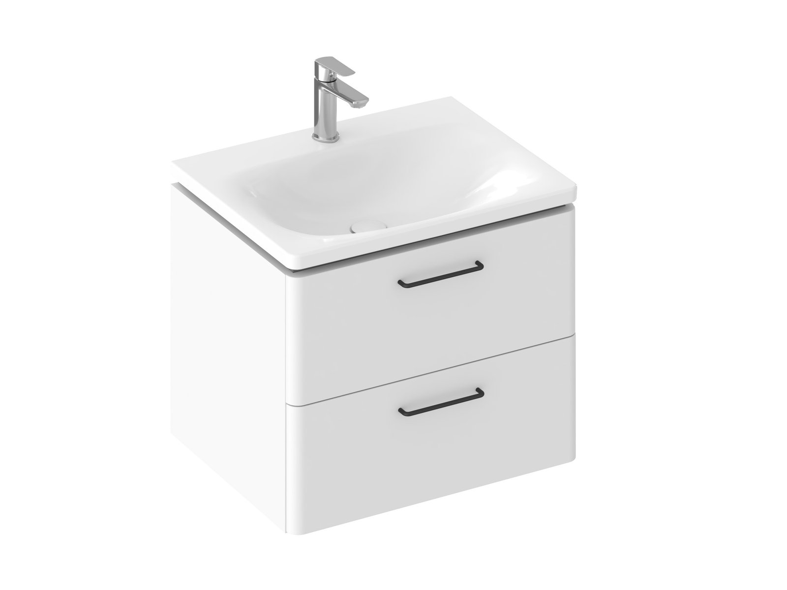 Ravak Balance dulap 60x46.5x50 cm sub chiuveta pe perete alb X000001814