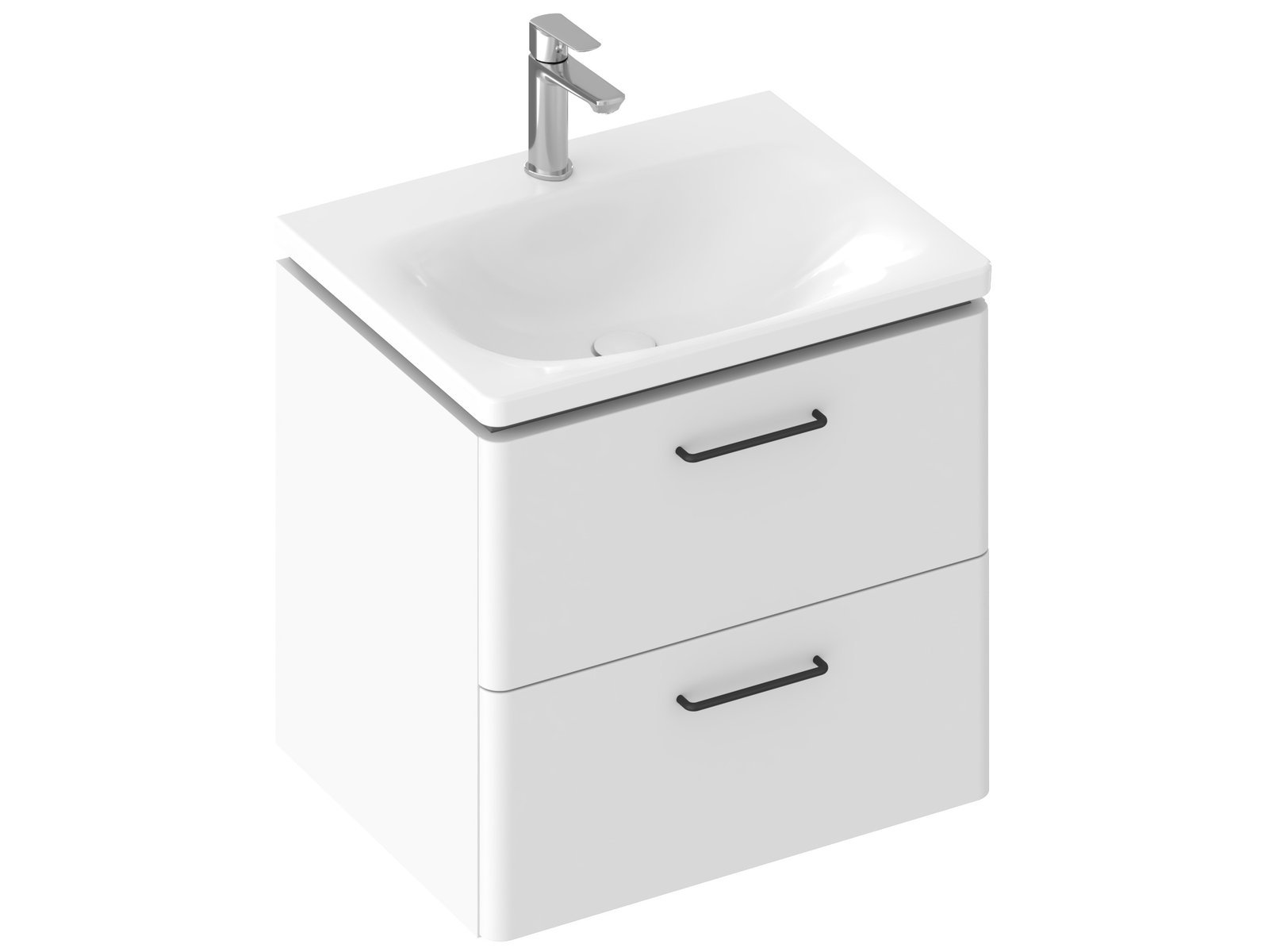 Ravak Balance dulap 50x46.5x50 cm sub chiuveta pe perete alb X000001813