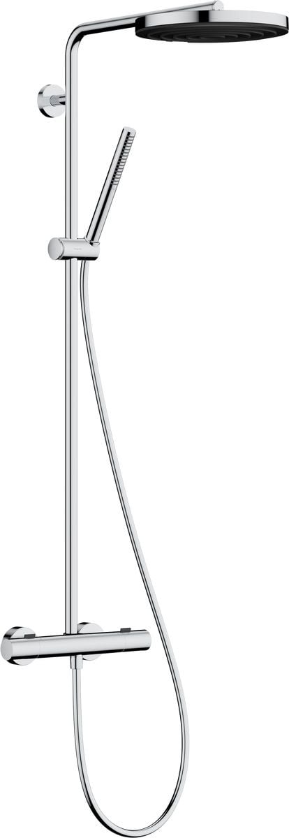 Hansgrohe Pulsify S Puro set de duș perete cu termostat cu duș de ploaie crom 24223000
