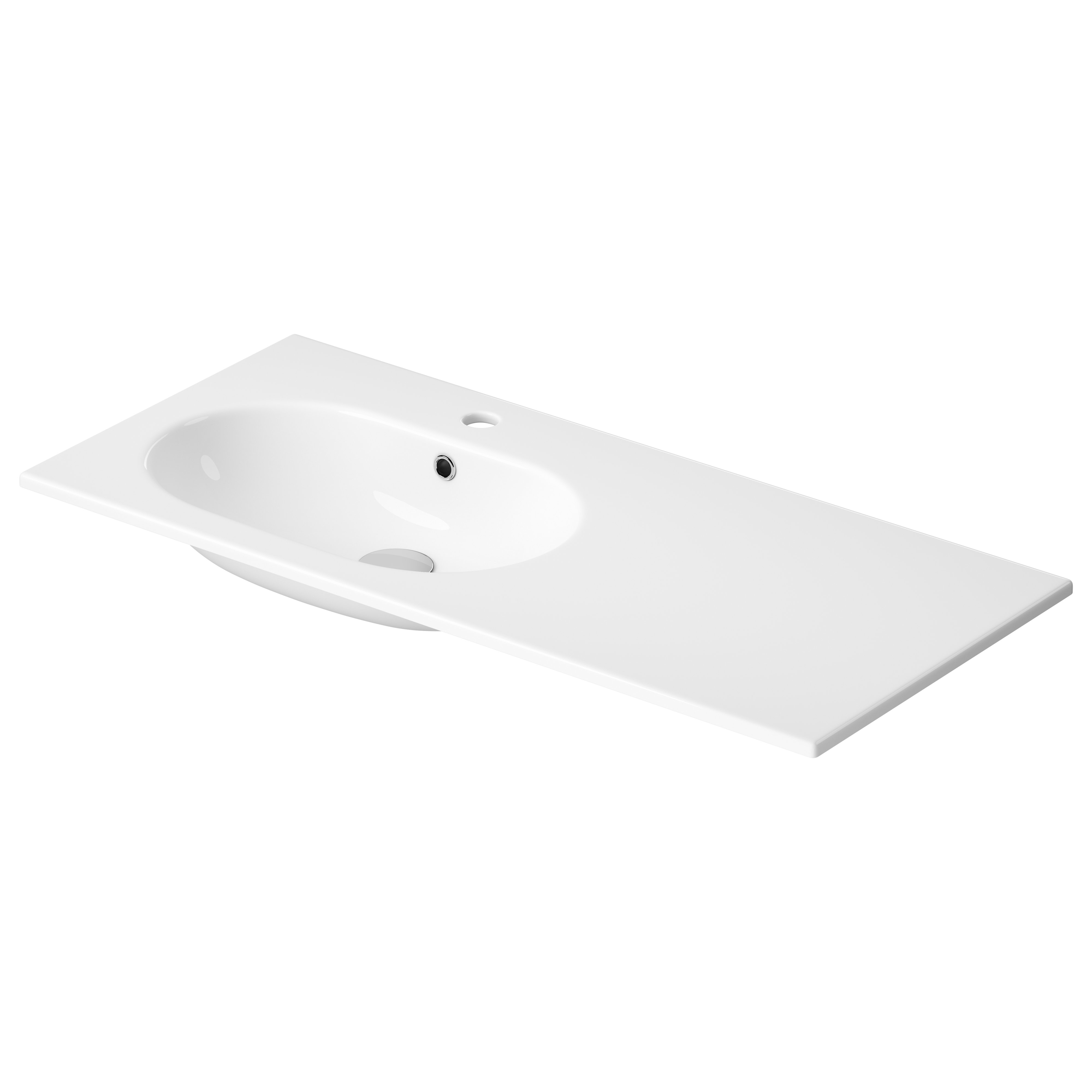 Cersanit Zen lavoar 100.5x45.5 cm dreptunghiular încastrat alb K117-005