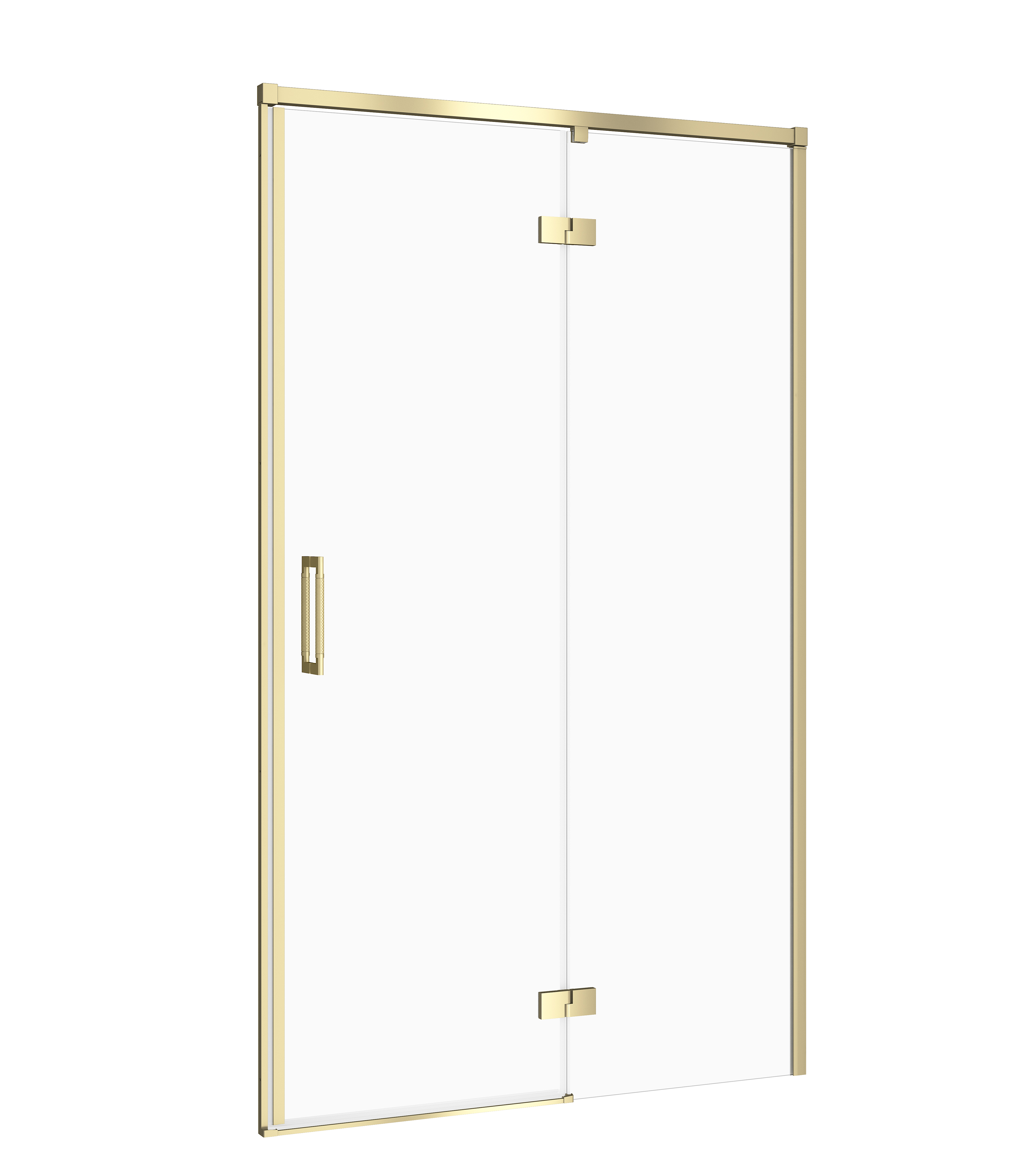 Cersanit Larga uși de duș 120 cm înclinabilă auriu mat/sticlă transparentă S164-064