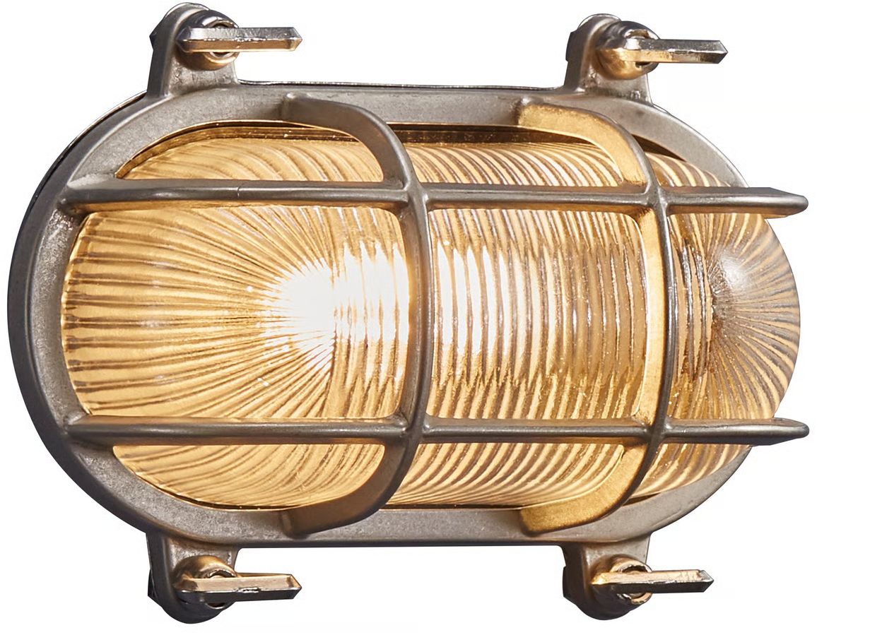 Nordlux Helford aplica exterior 1x12.5 W nichel 49031055