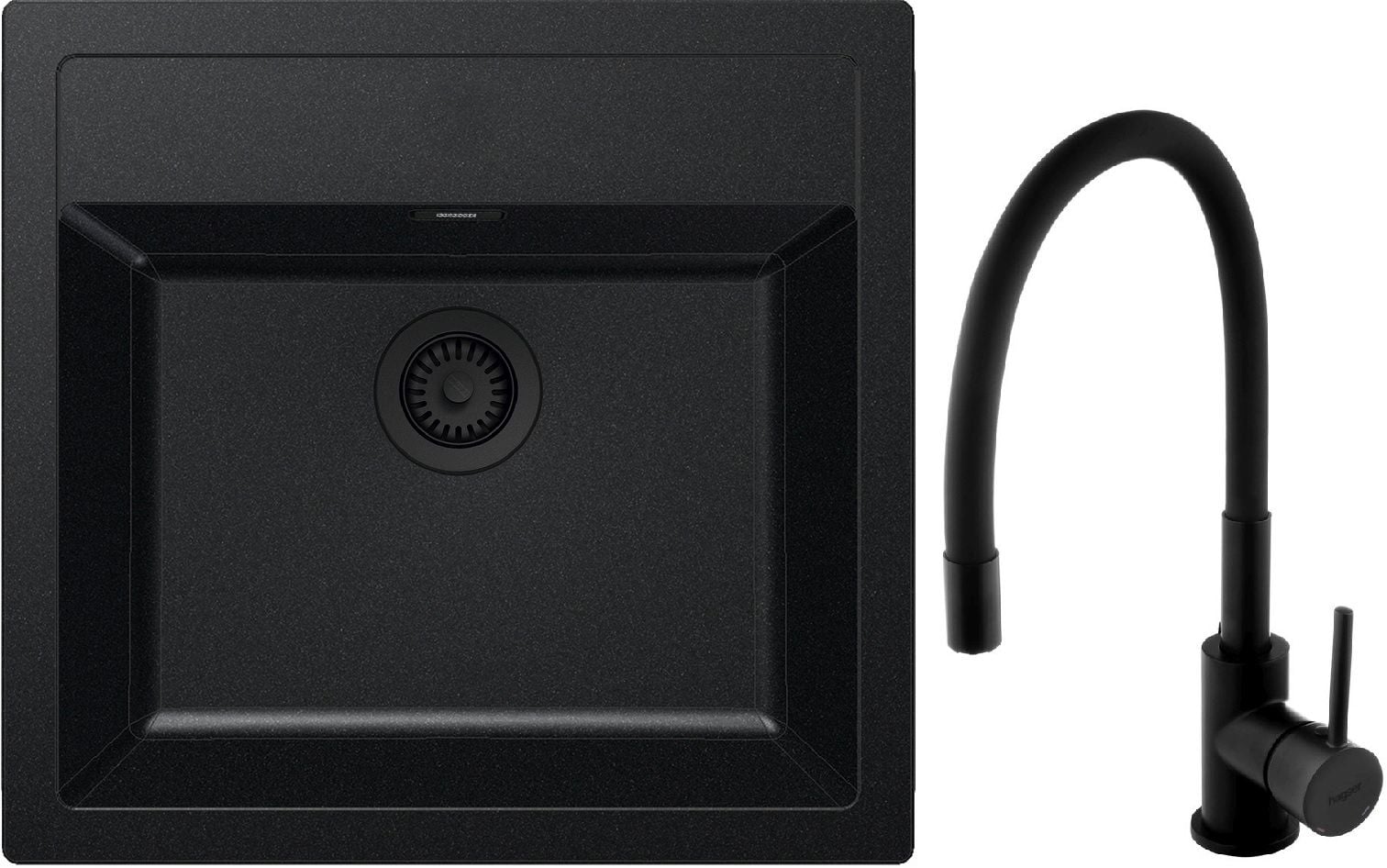 Set chiuvetă tectonite Franke Sirius SID 143.0702.425, baterie bucătărie Hagser Emma HGR70000035