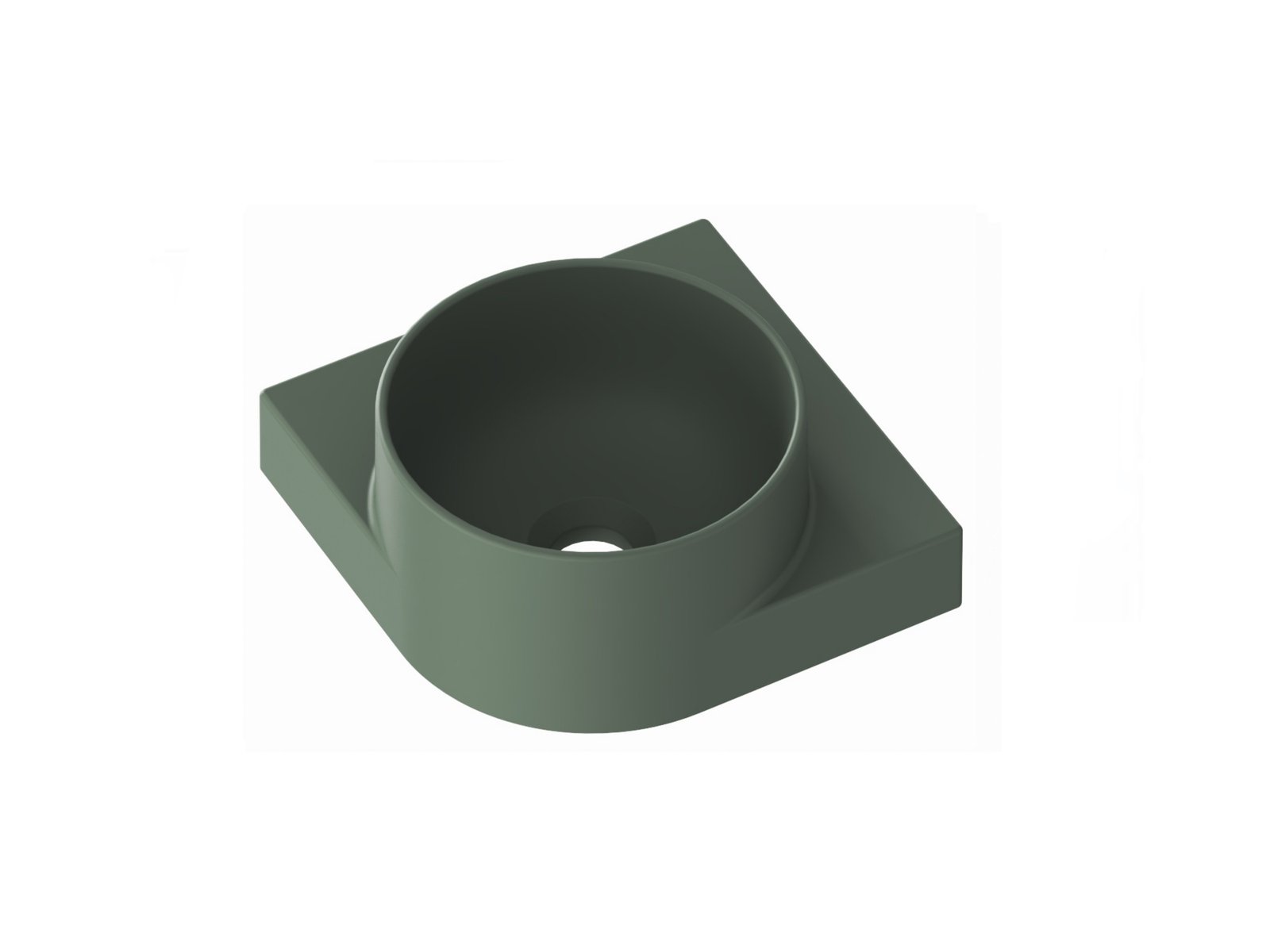 Ravak Yard lavoar 28x28 cm semicircular clasică mat XJX08228000