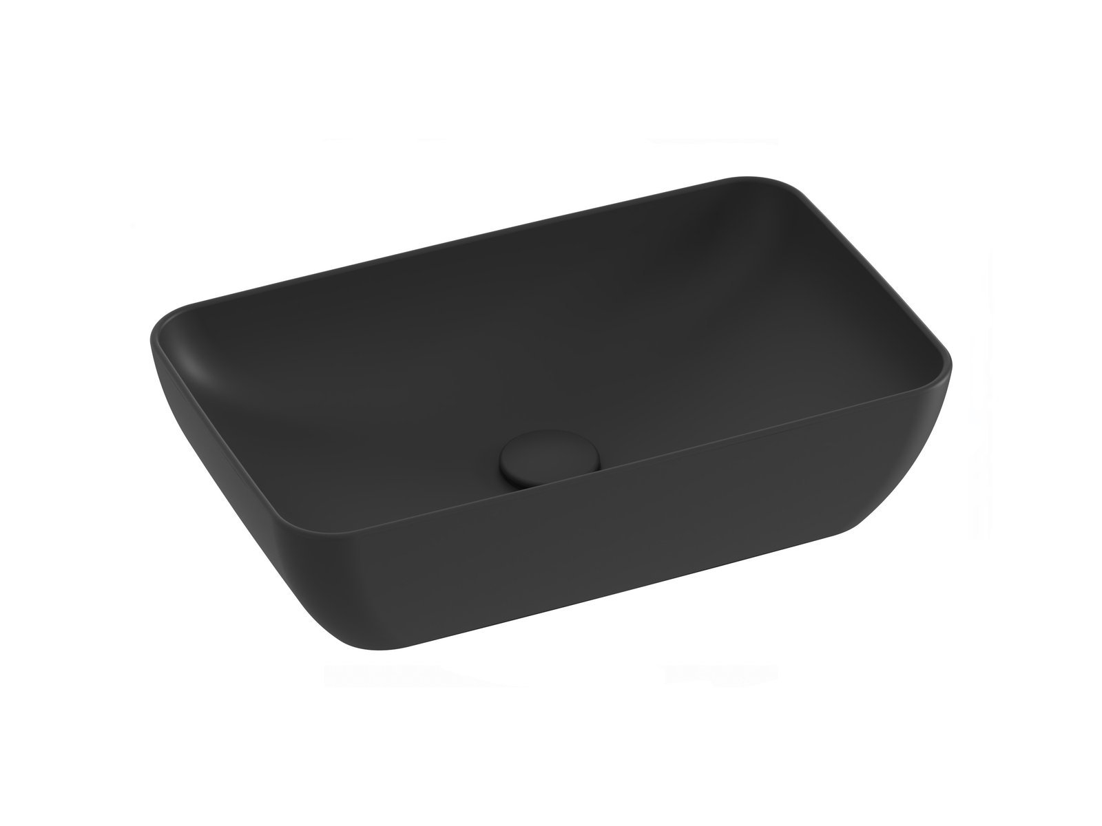 Ravak Uni Slim lavoar 50x31 cm dreptunghiular de blat negru XJX0D150000