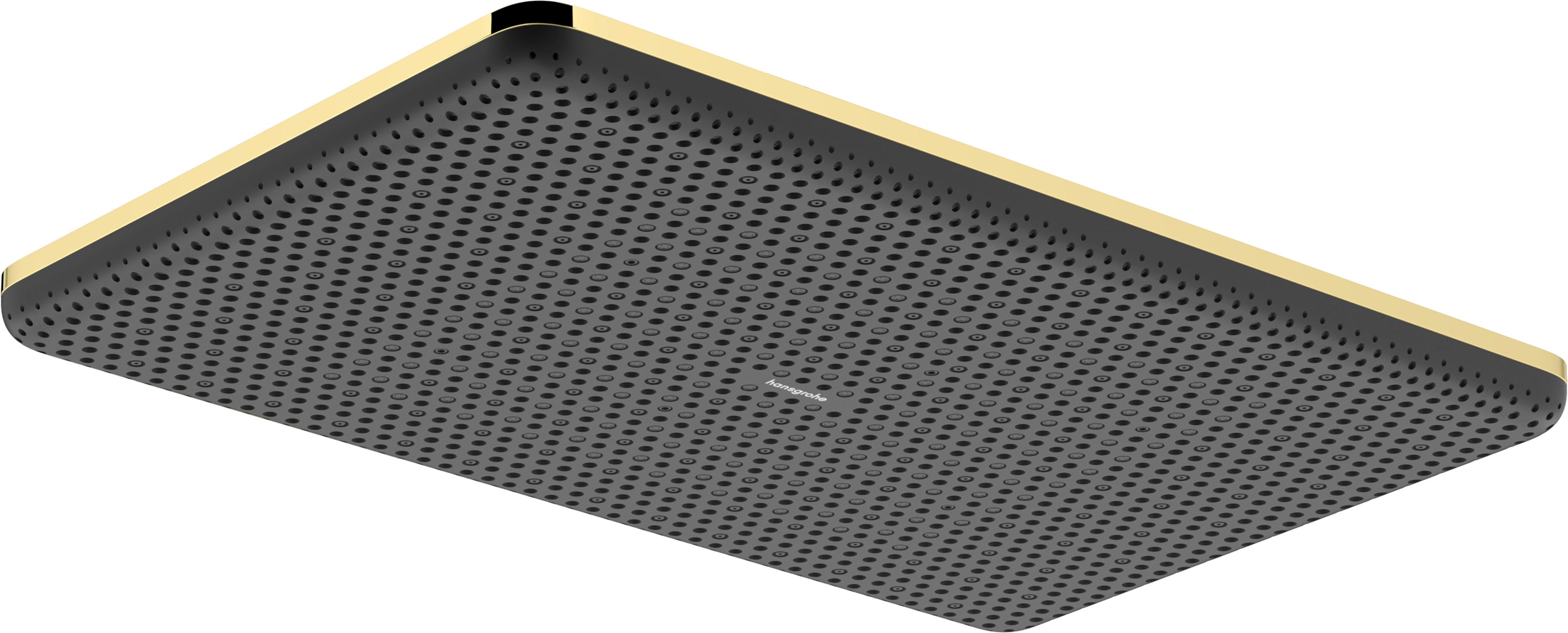 Hansgrohe Raindance Alive Q cap de duș 34.3x21.4 cm dreptunghiular negru-auriu 24531990