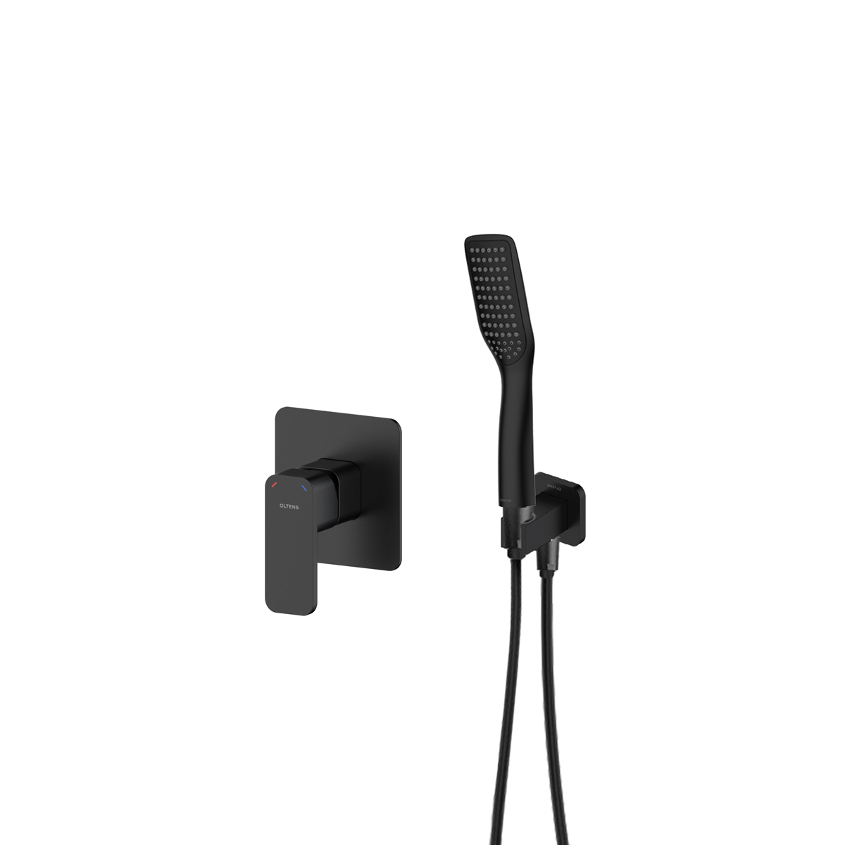 Set baterie de duș Oltens Hadsel 33106300, conexiune unghiulară Oltens Skar 39306300, 37200300, 37111300