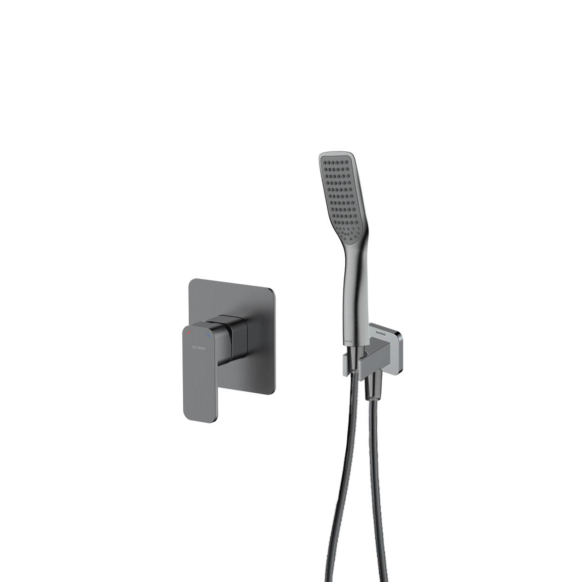 Set baterie de duș Oltens Hadsel 33106400, conexiune unghiulară Oltens Skar 39306400, 37200400, 37111400