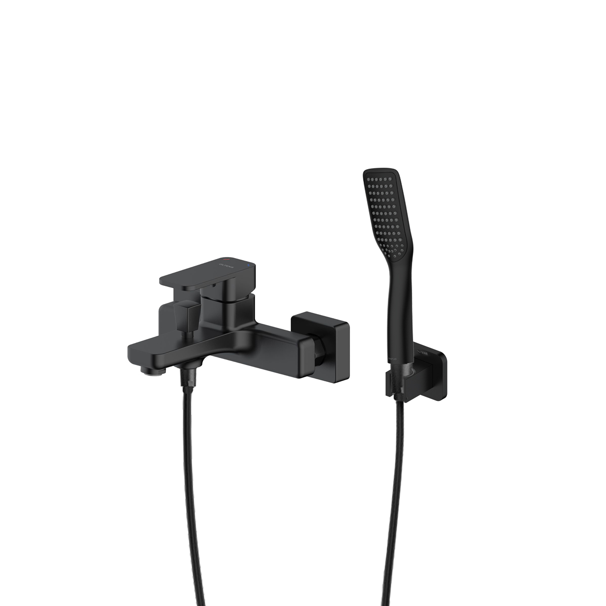 Set baterie cadă-duș Oltens Hadsel 34006300, suport de duș Oltens Hald 37403300, 37200300, 37111300